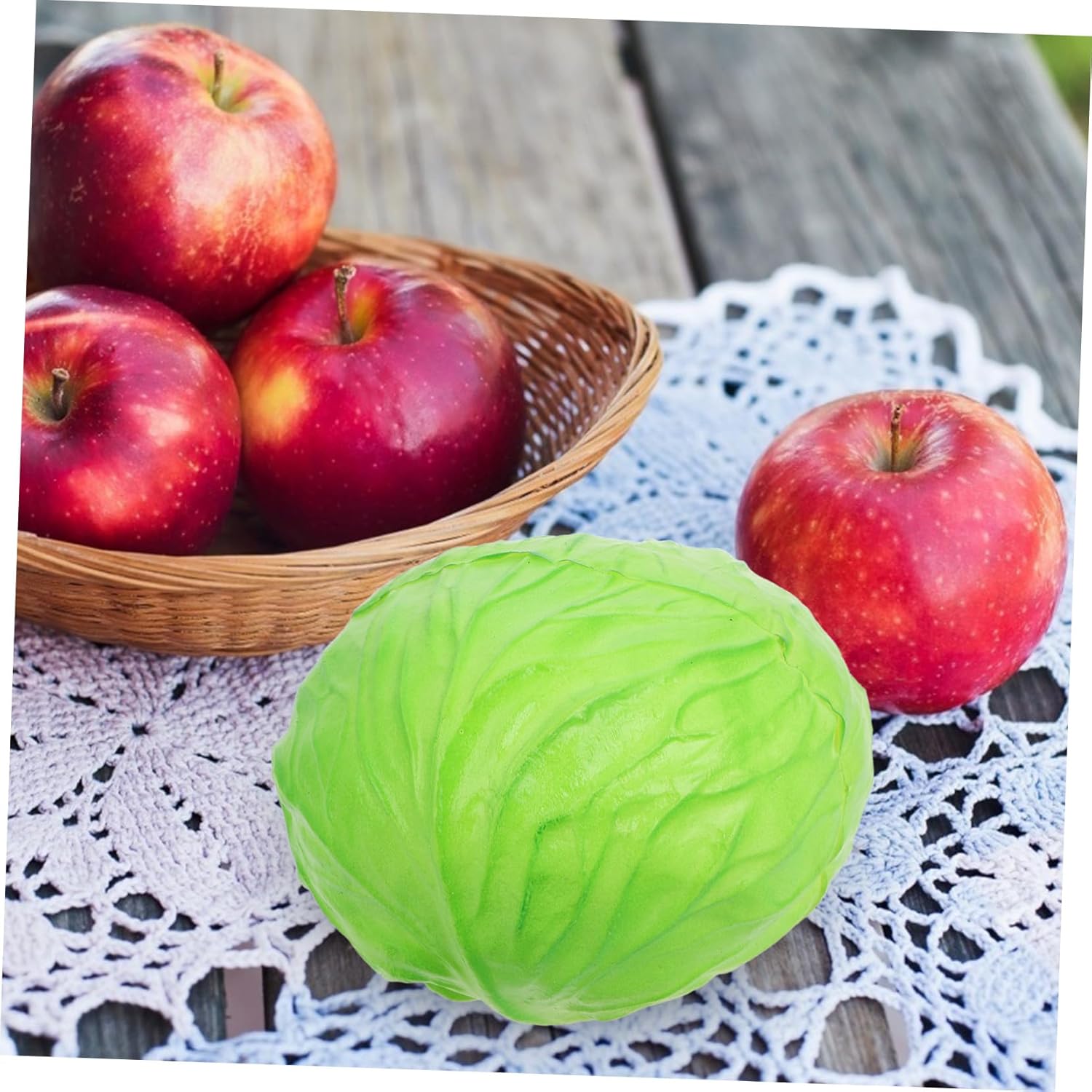 Wakauto Realistic Artificial Cabbage Photo Prop