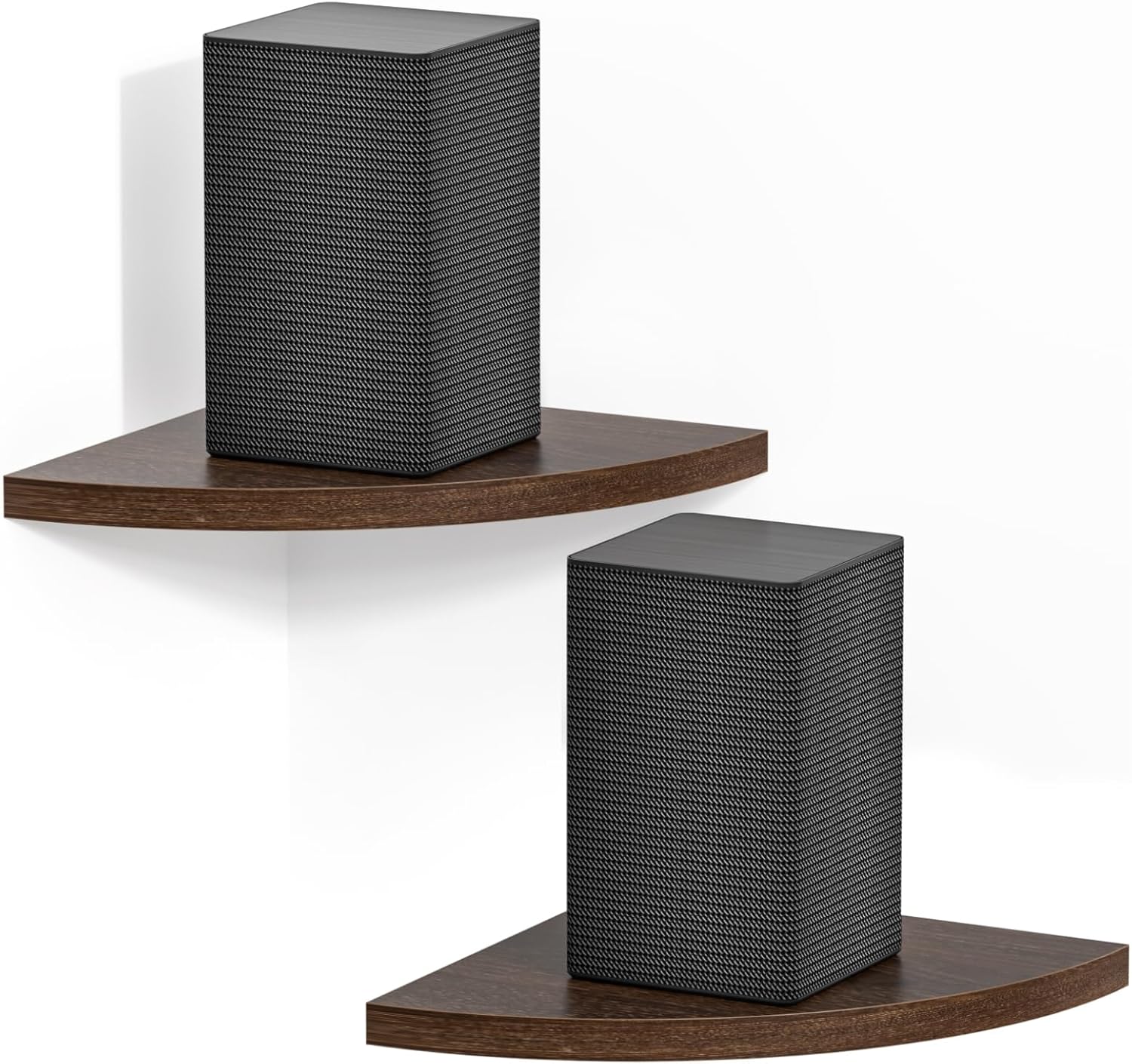 Corner Speaker Shelf for Small Speakers Set of 2