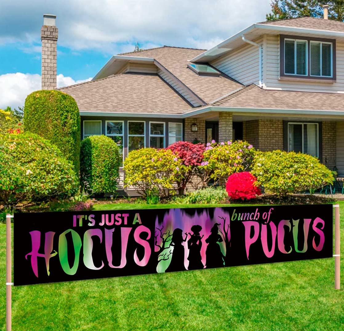Hocus Pocus Halloween Banner 98 x 16 ft