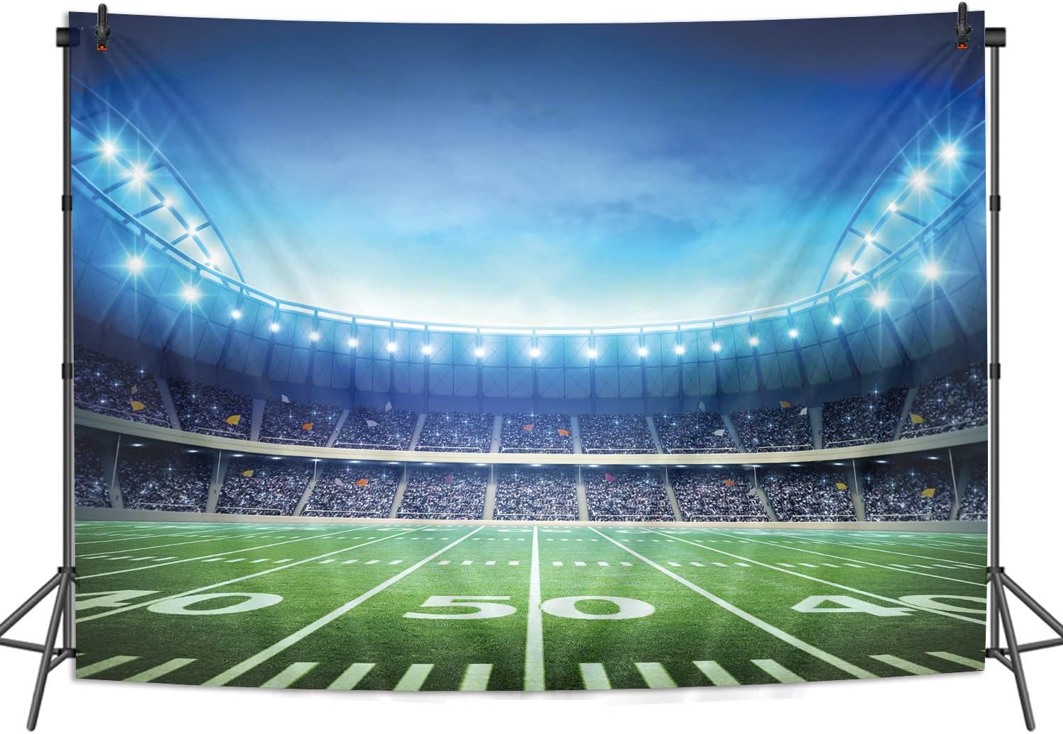 BINQOO 7x5ft Football Field Photo Background