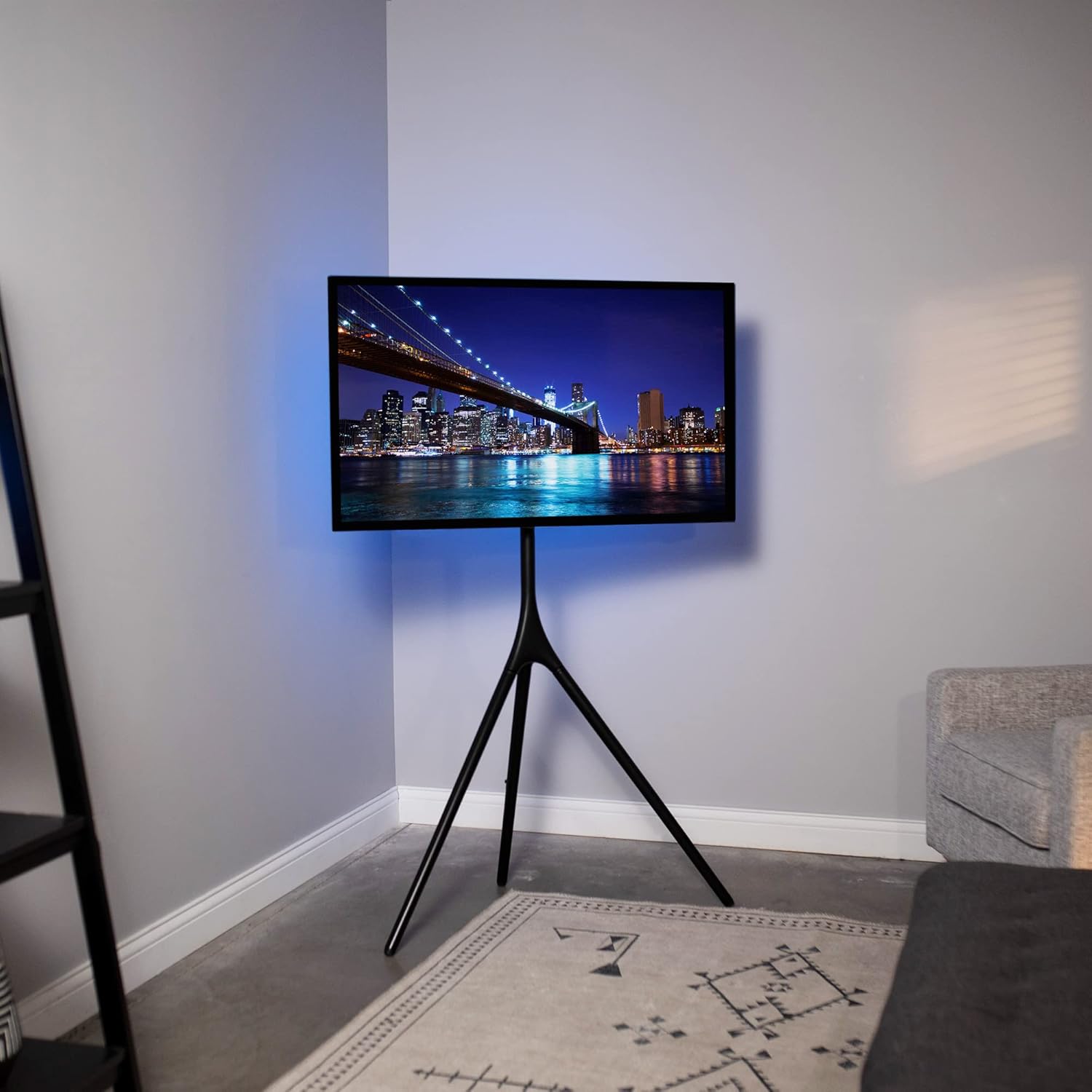 VIVO Artistic Easel TV Stand 45-65 Inch Black STAND-TV65AB