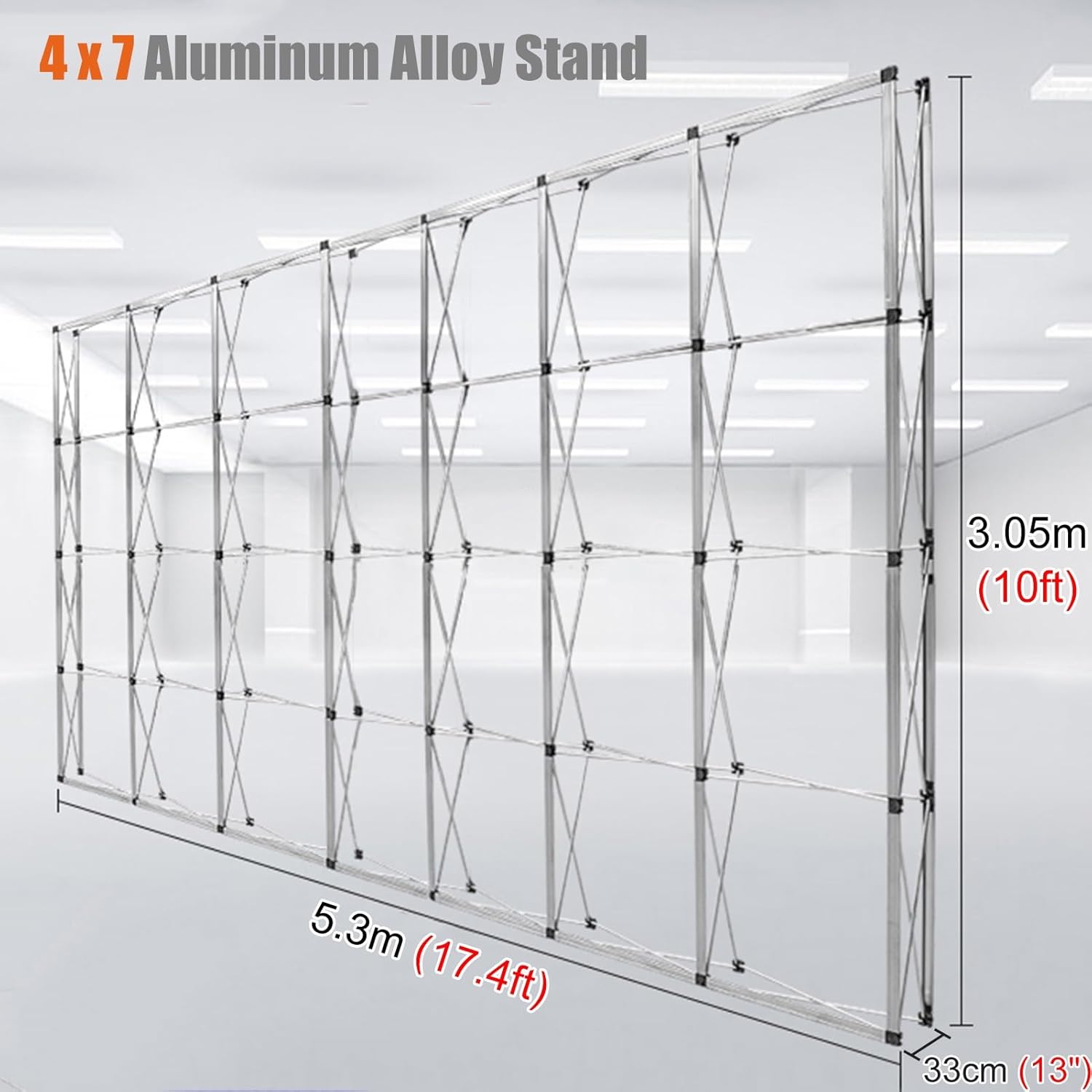 Portable Aluminum Pop-Up Display Stand 10ft x 174ft