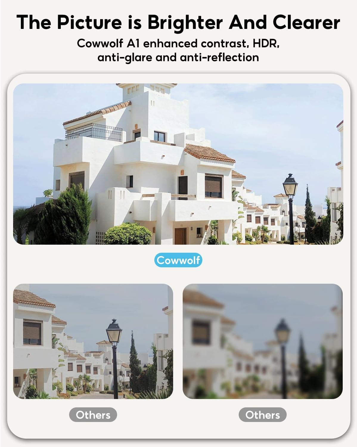 5MP 2K Window Camera with WiFi and Night Vision