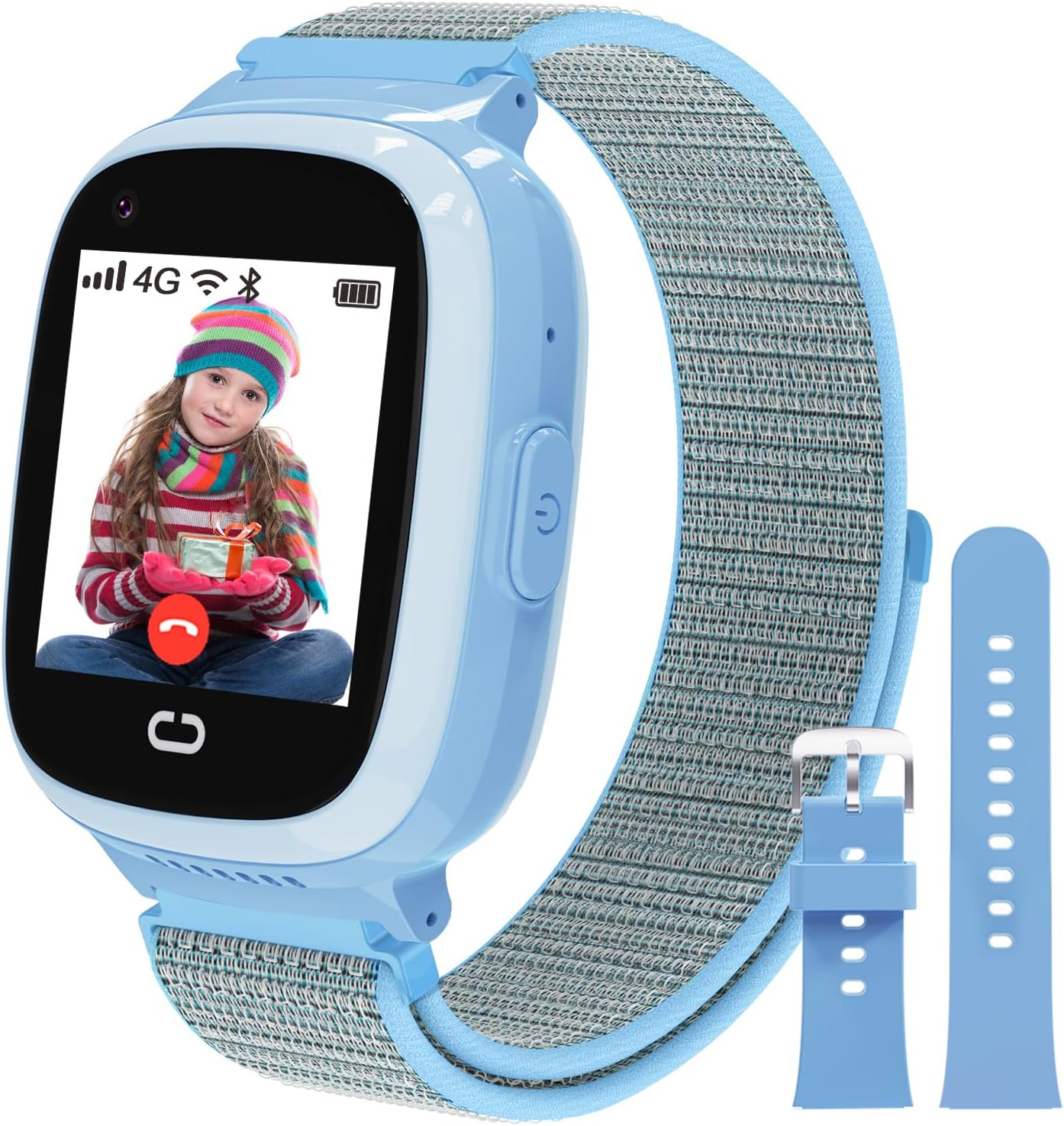 PTHTECHUS 4G Kids Smart Watch with GPS and SIM Card