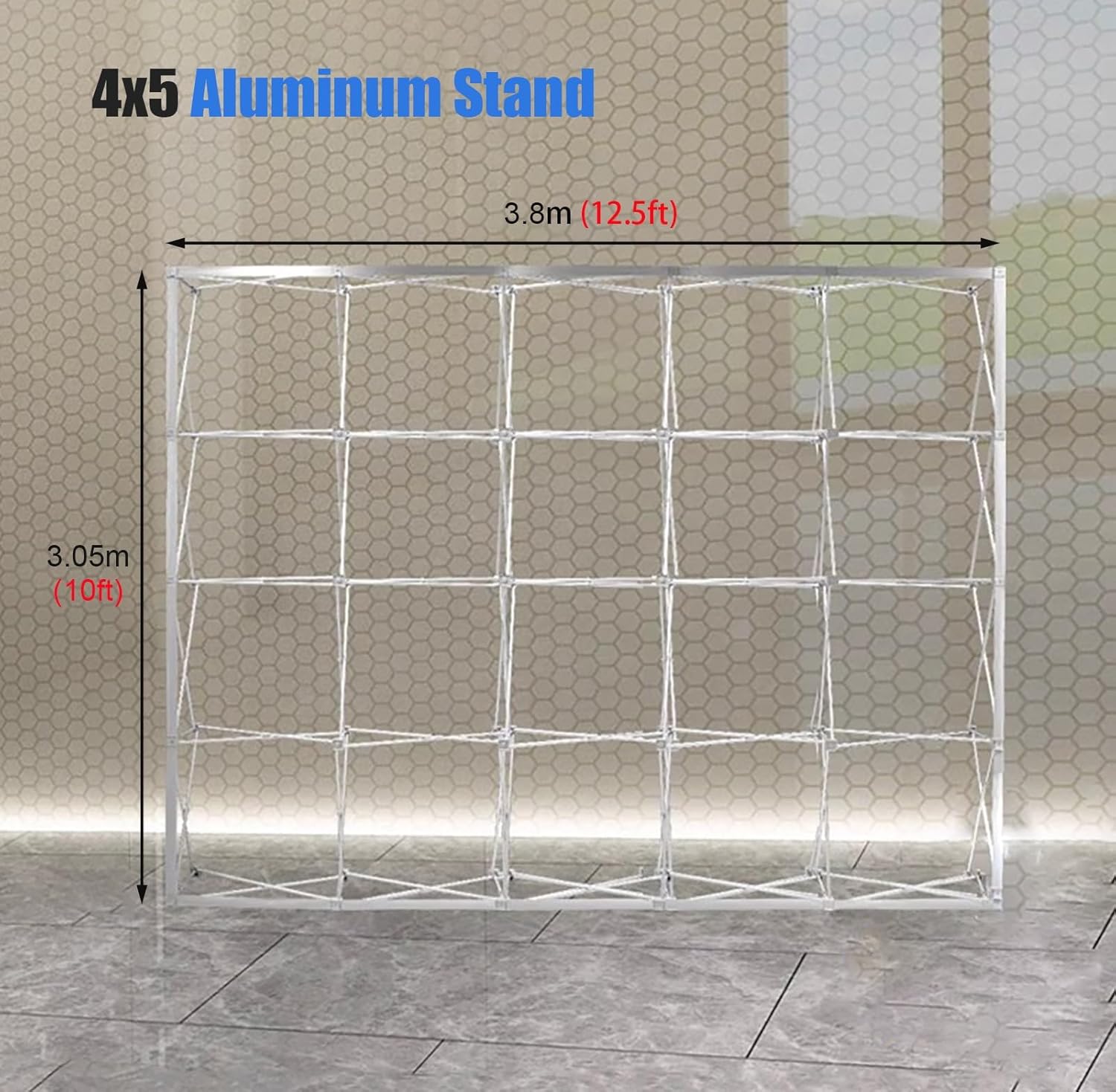 Portable Tension Fabric Pop Up Display Stand 10x125ft