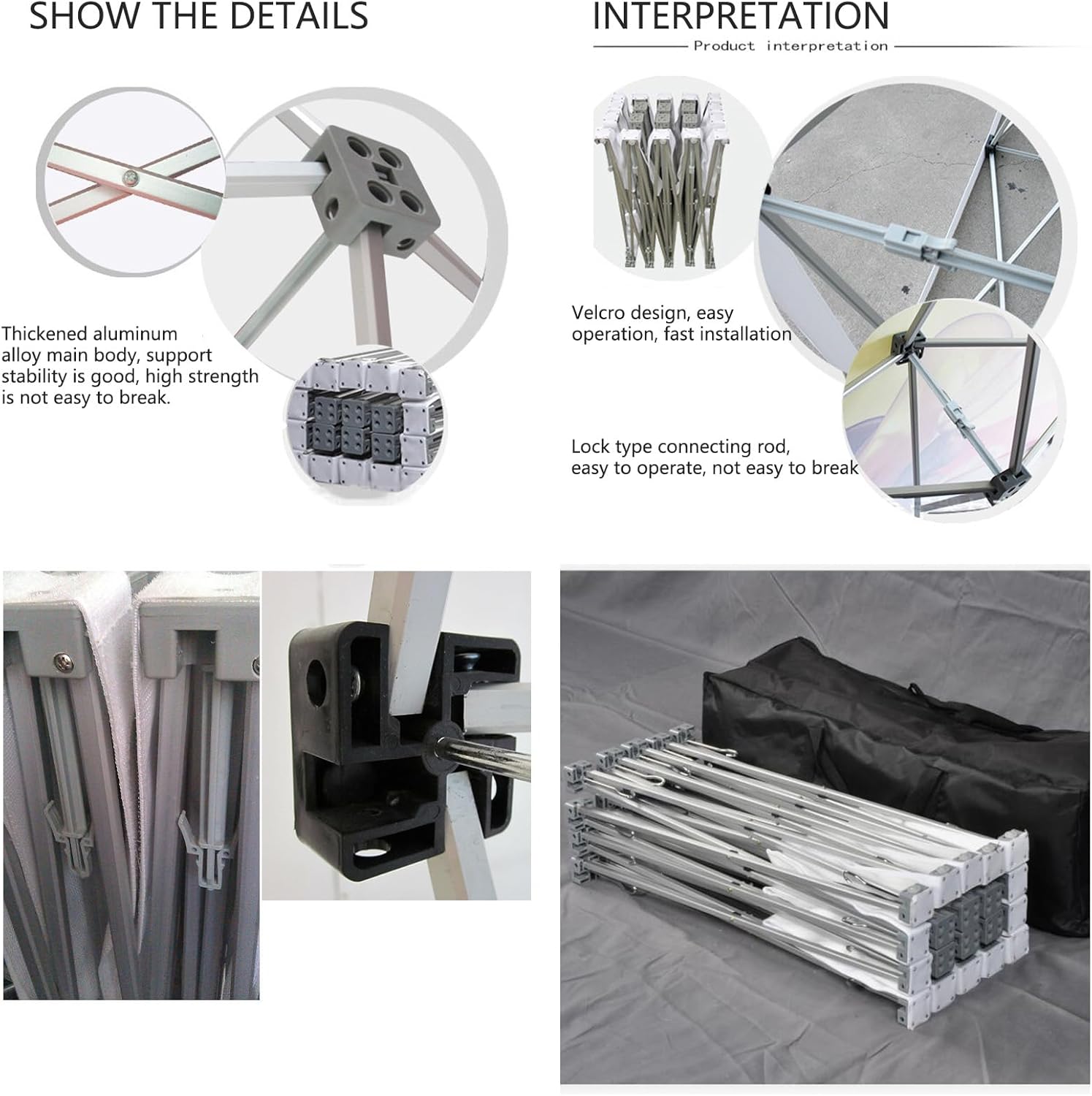 Customizable Tension Fabric Display Backdrop 75x10ft