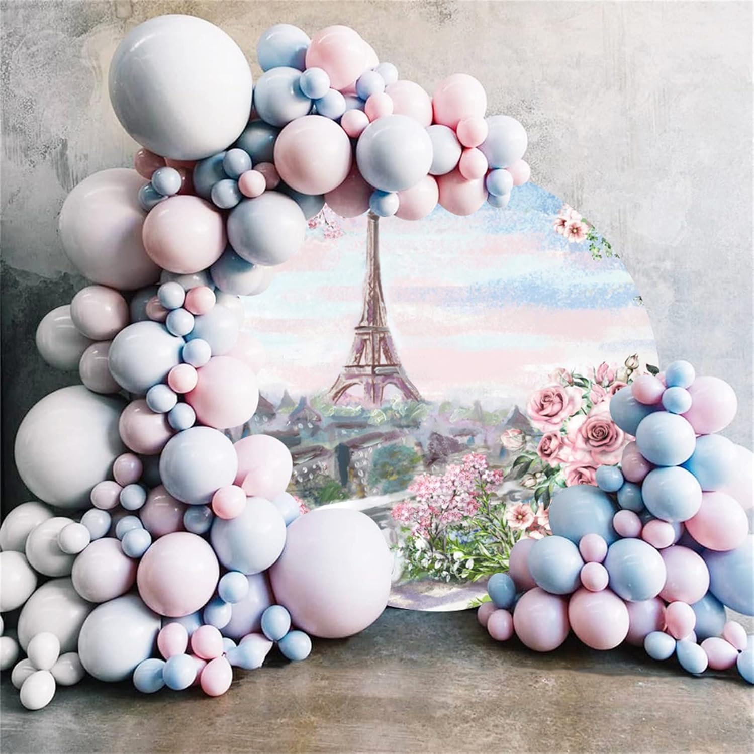 Paris Scenery Round Backdrop 75x75ft for Photography