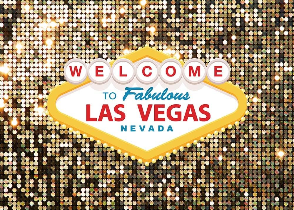 8x6ft Vegas Casino Poker Photo Backdrop