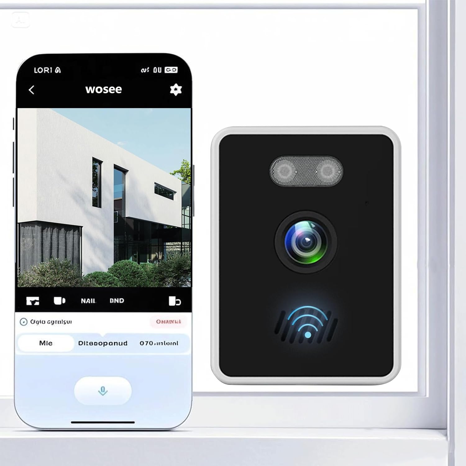 5MP 2K Window Camera with WiFi and Night Vision