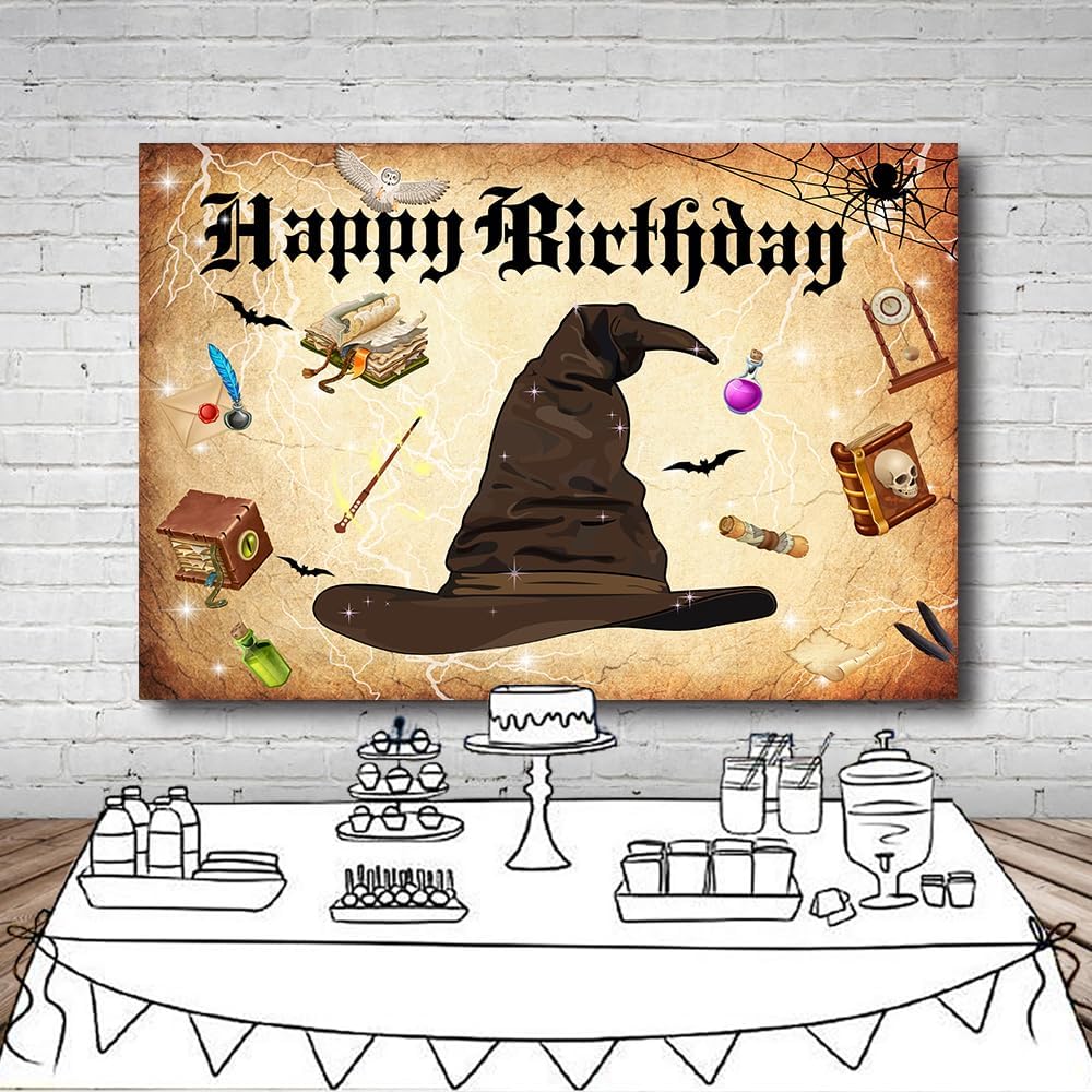 7x5FT Magic Wizard Halloween Background for Party Photos