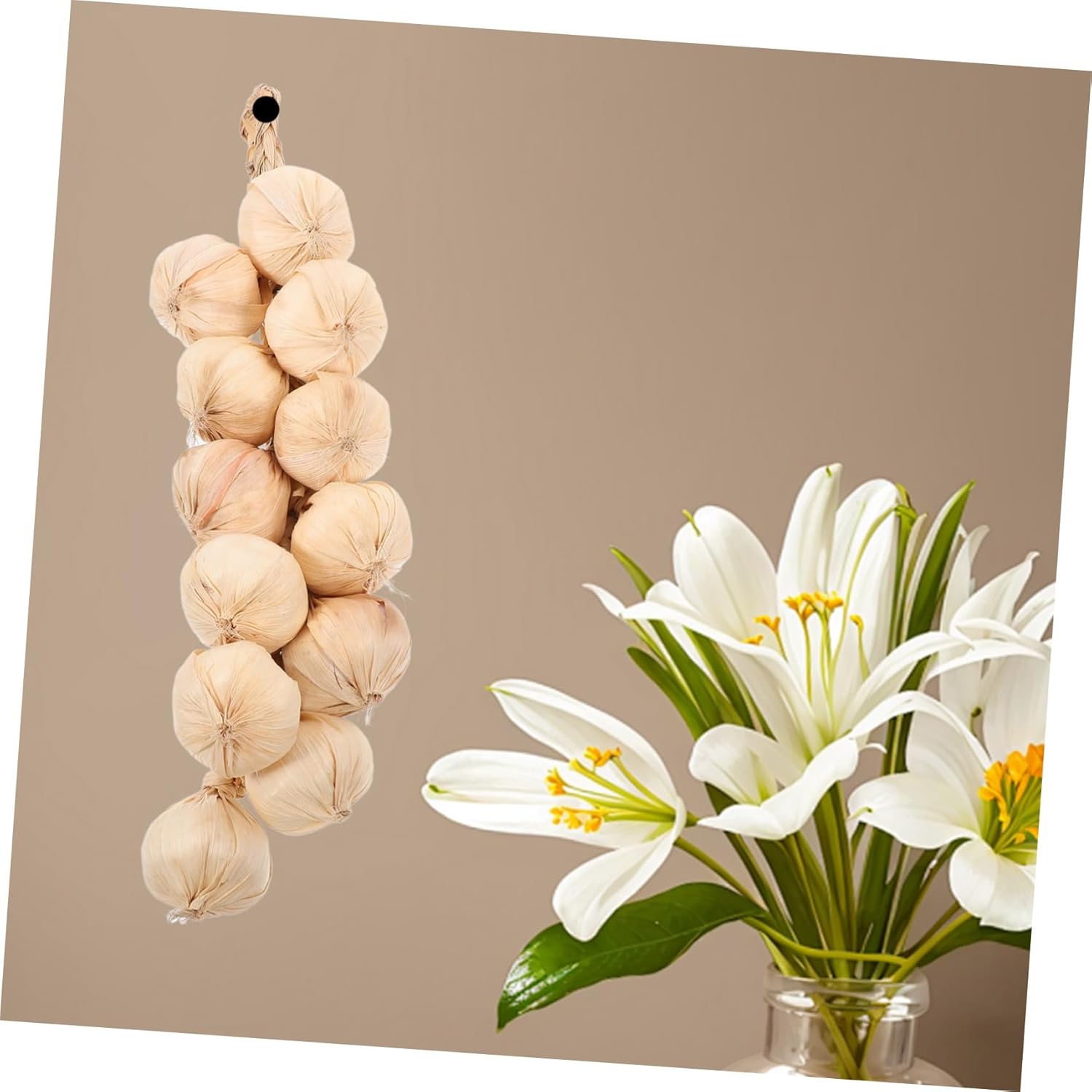 Mobestech Artificial Garlic String Hanging Decor
