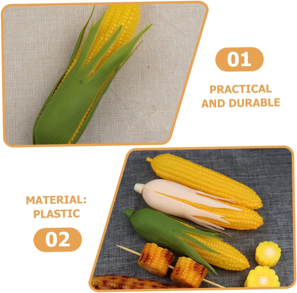 MAGICLULU 6Pcs Realistic Artificial Corn Decor