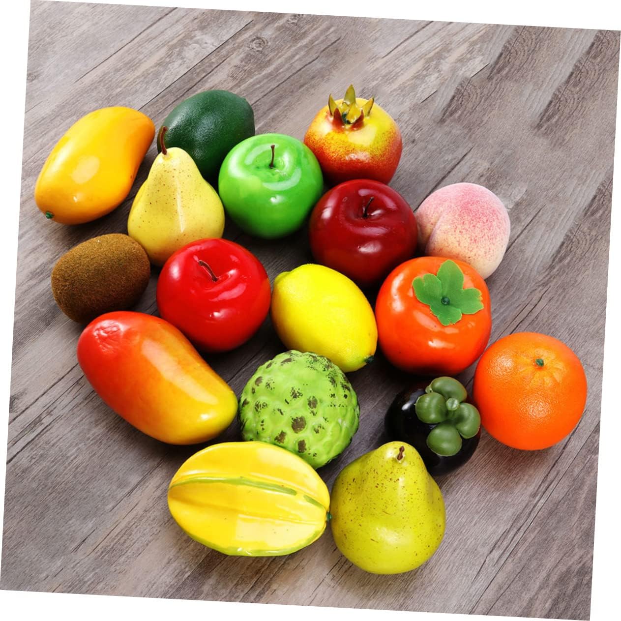 Cabilock 4Pcs Realistic Artificial Kiwi Fruit Models for Photo Props