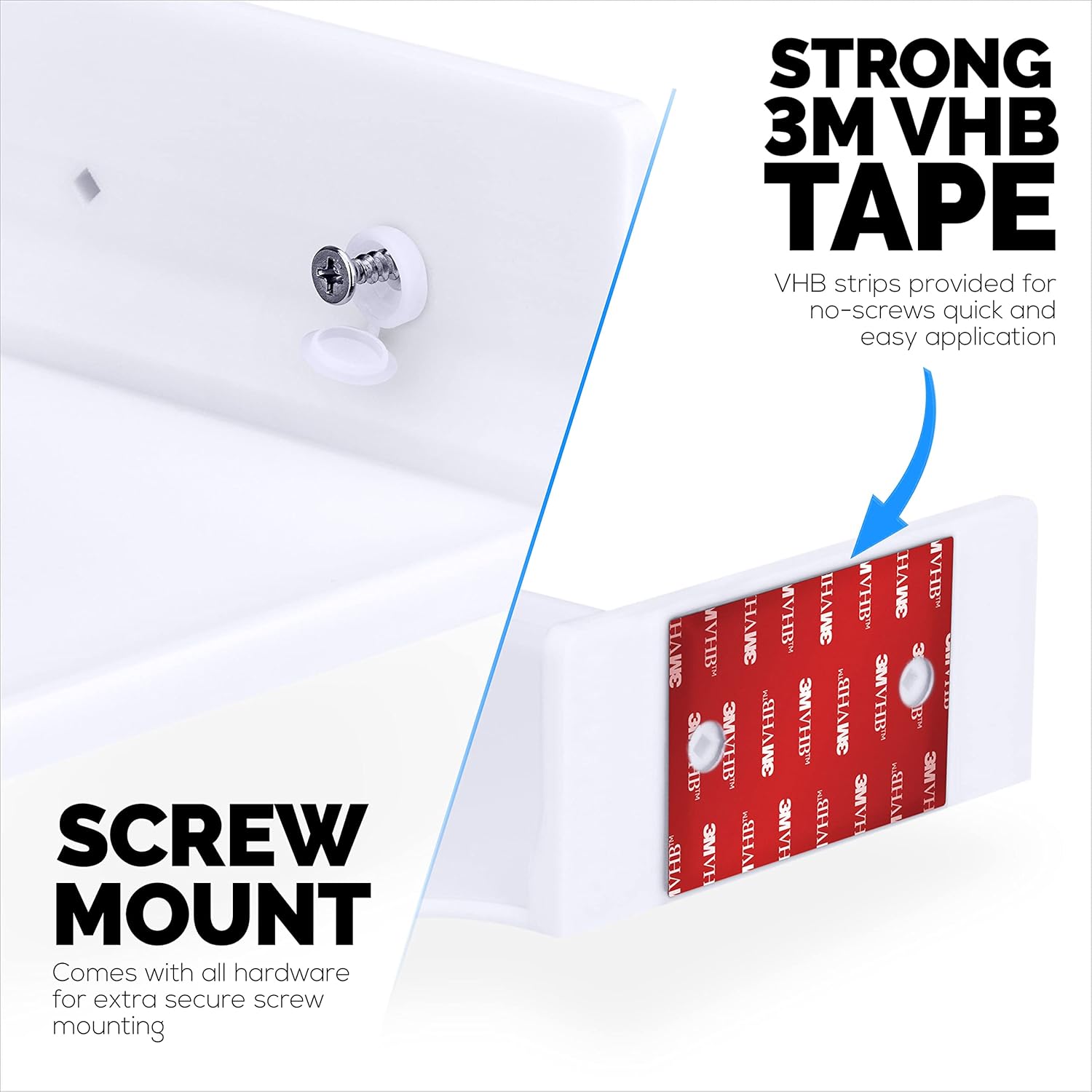 BRAINWAVZ 65 In Corner Shelf Mount Holder