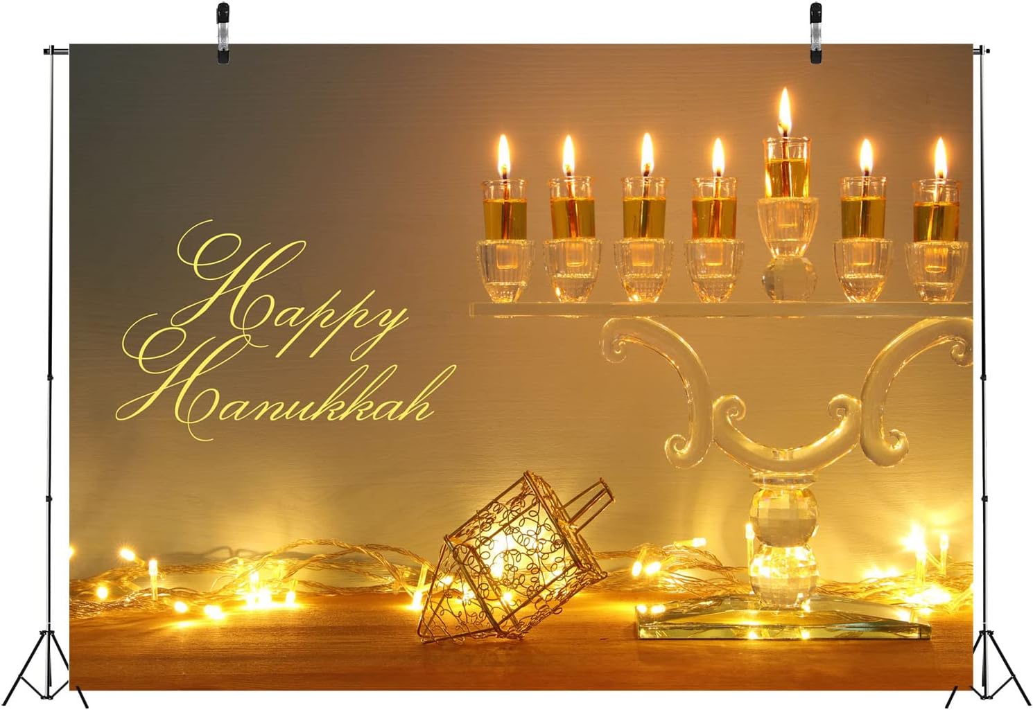 BELECO 6x4ft Hanukkah Photography Backdrop