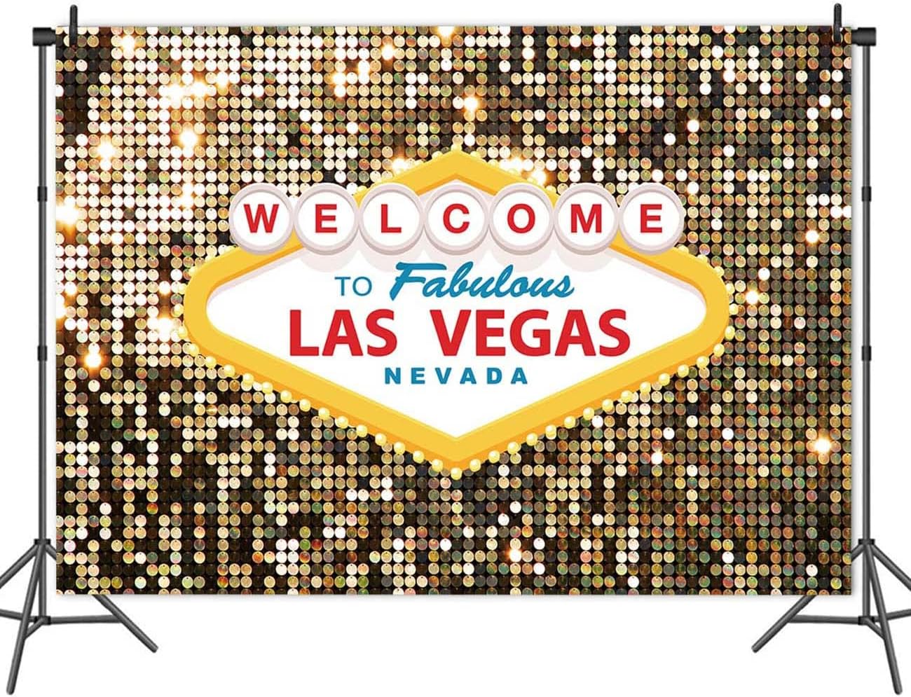 8x6ft Vegas Casino Poker Photo Backdrop