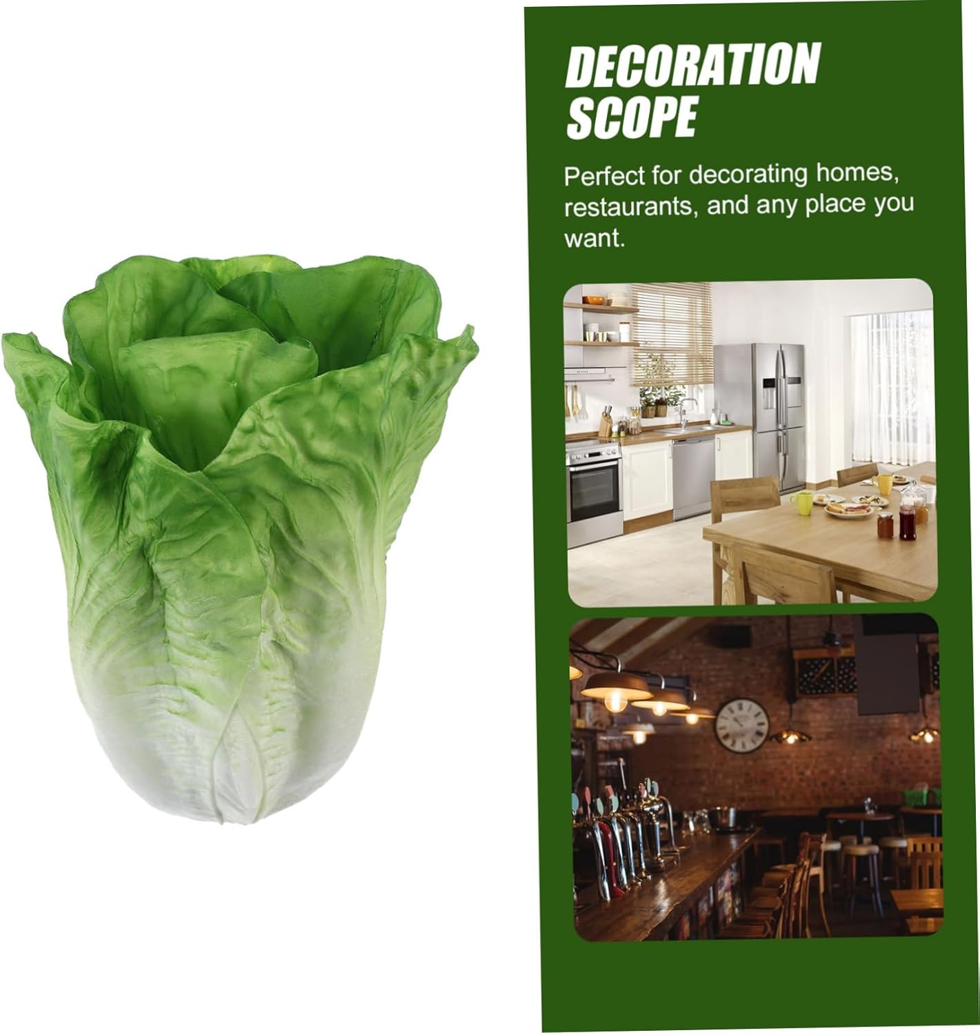 Cabilock Fake Lettuce Posing Prop for Photography