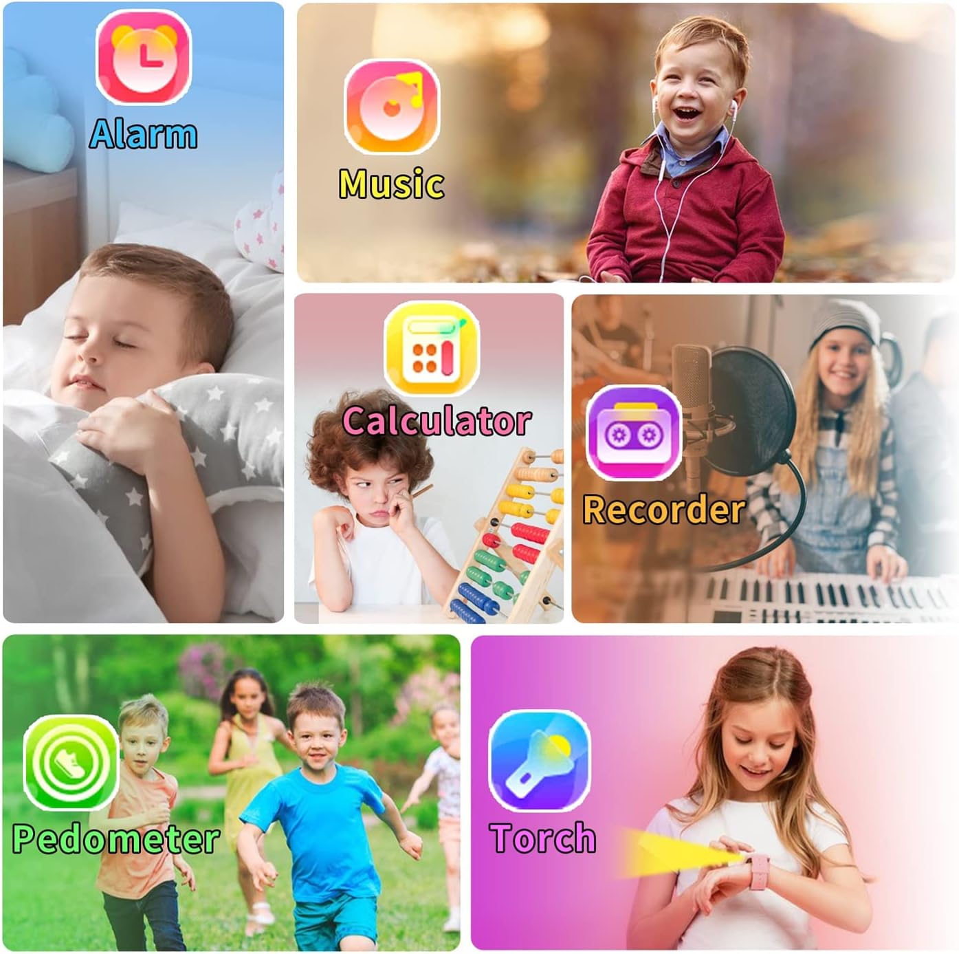 Kids Smart Watch with HD Camera and 24 Puzzle Games