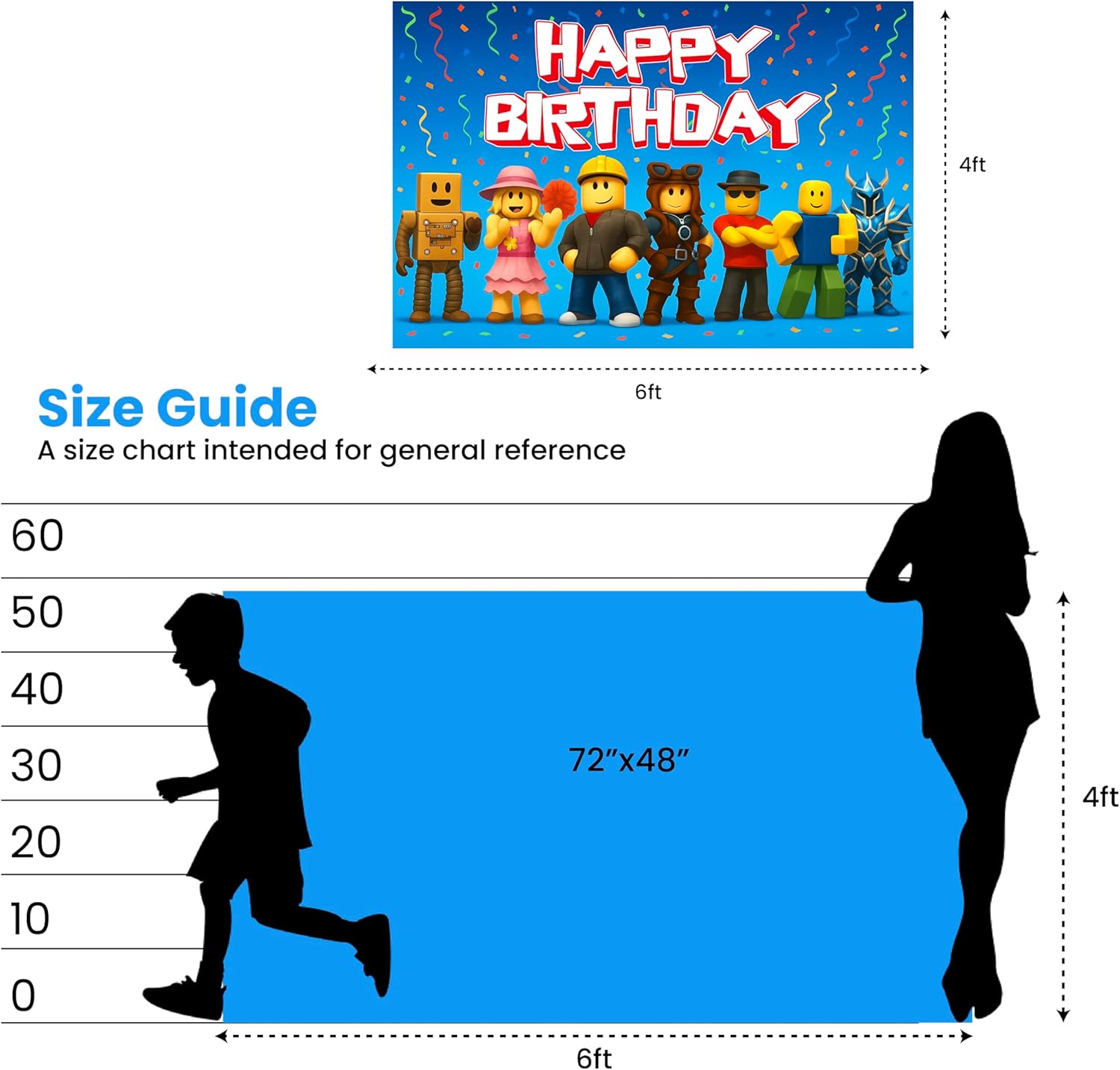 Gaming Birthday Decorations Pixel Backdrop Banner for Boys 6x4ft