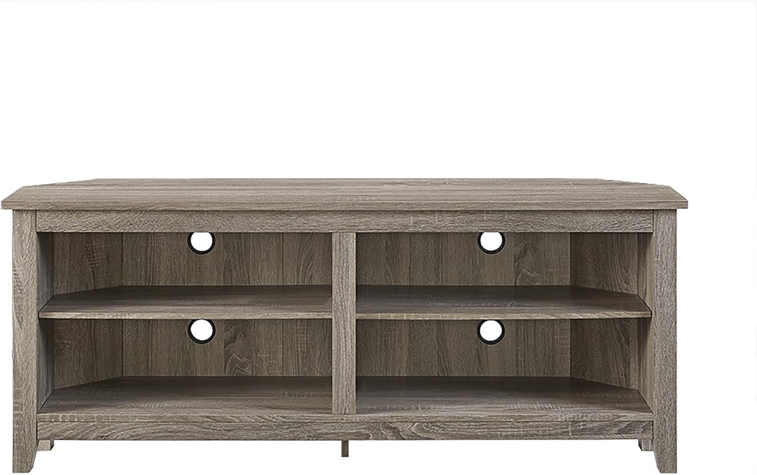 Walker Edison Maxwell Classic 2 Shelf Corner TV Stand
