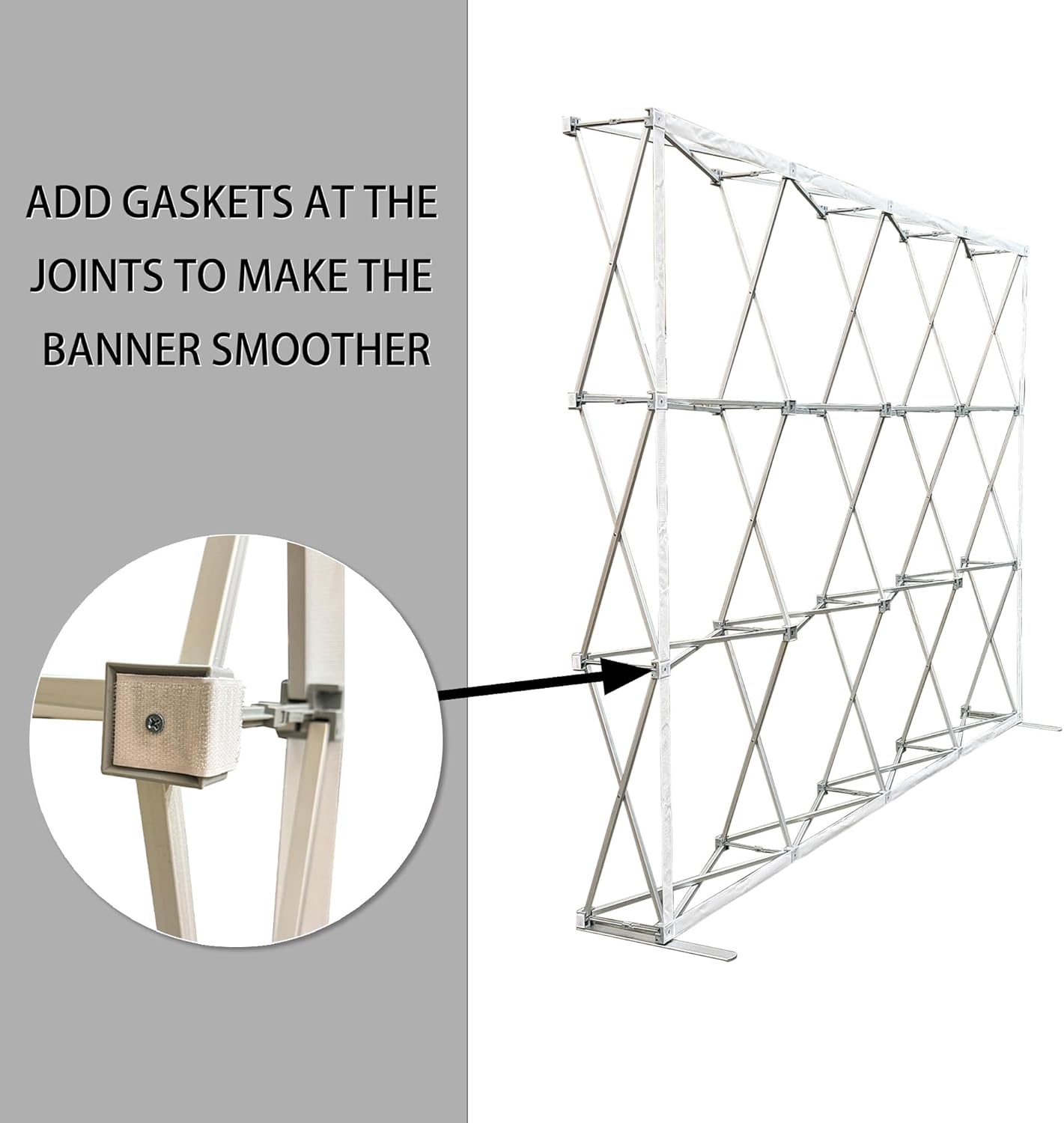 8x8 Portable Pop-Up Display Stand Frame Only