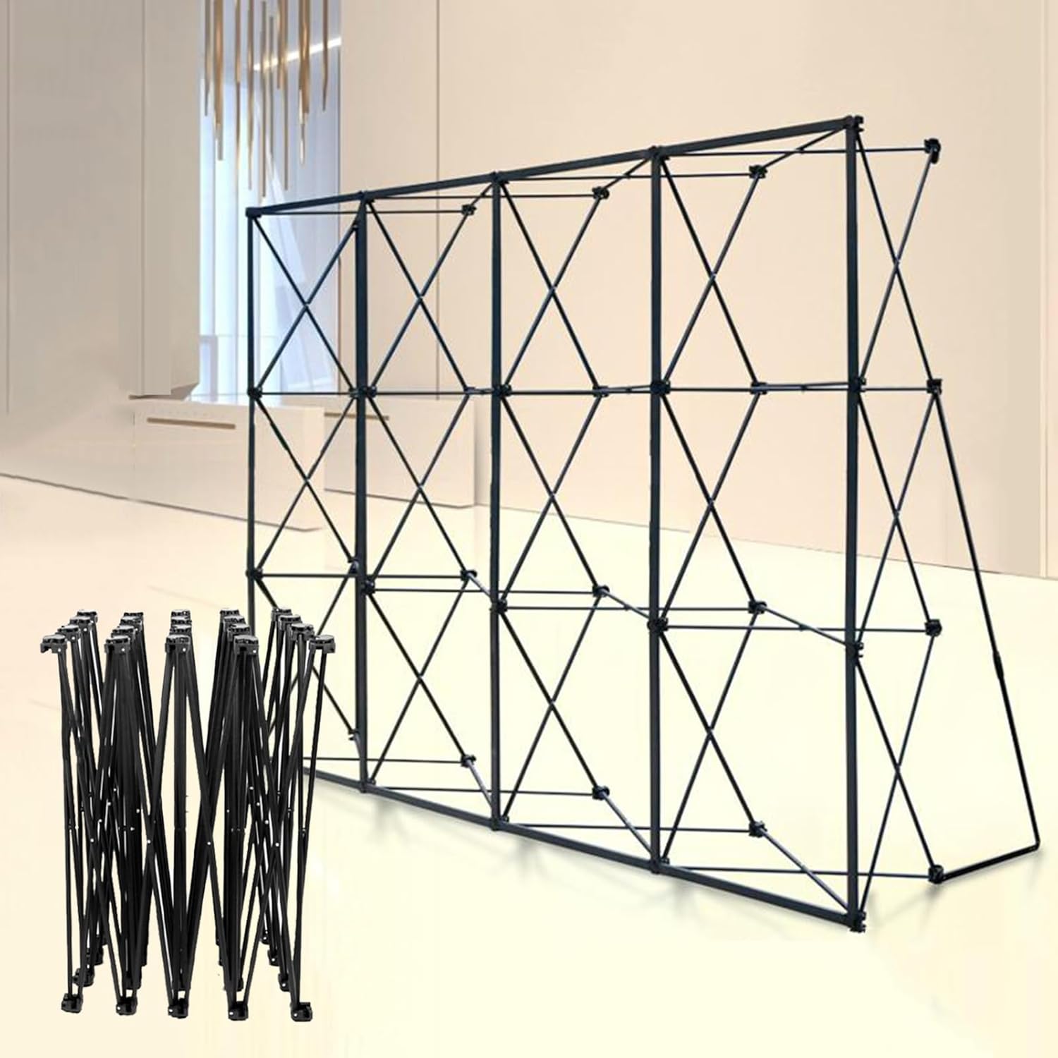 Portable Collapsible Tension Fabric Backdrop Frame Stand 23m x 38m