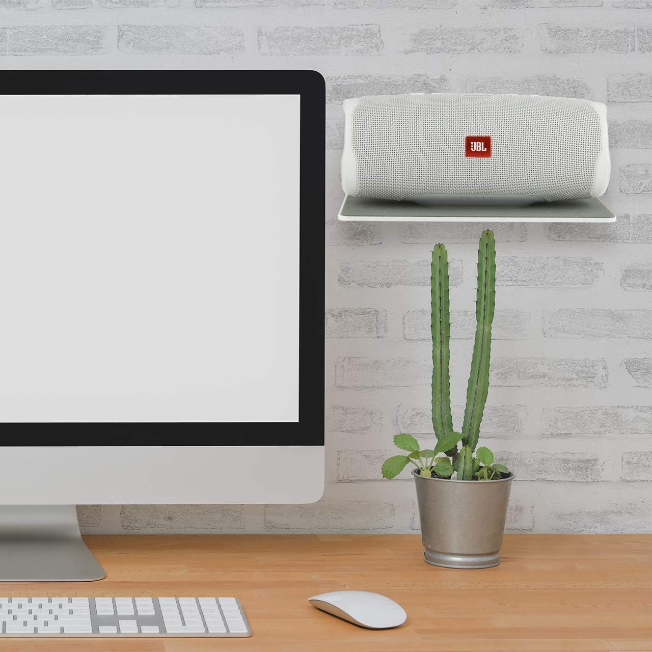 TXEsign Wall Shelf Speaker Mount 9-Inch White