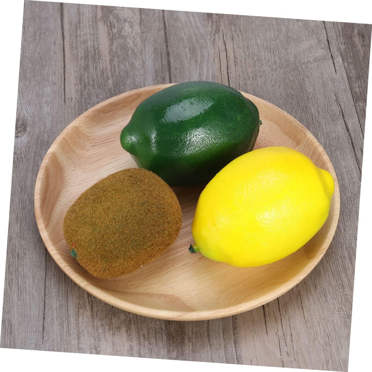 Cabilock 4Pcs Realistic Artificial Kiwi Fruit Models for Photo Props