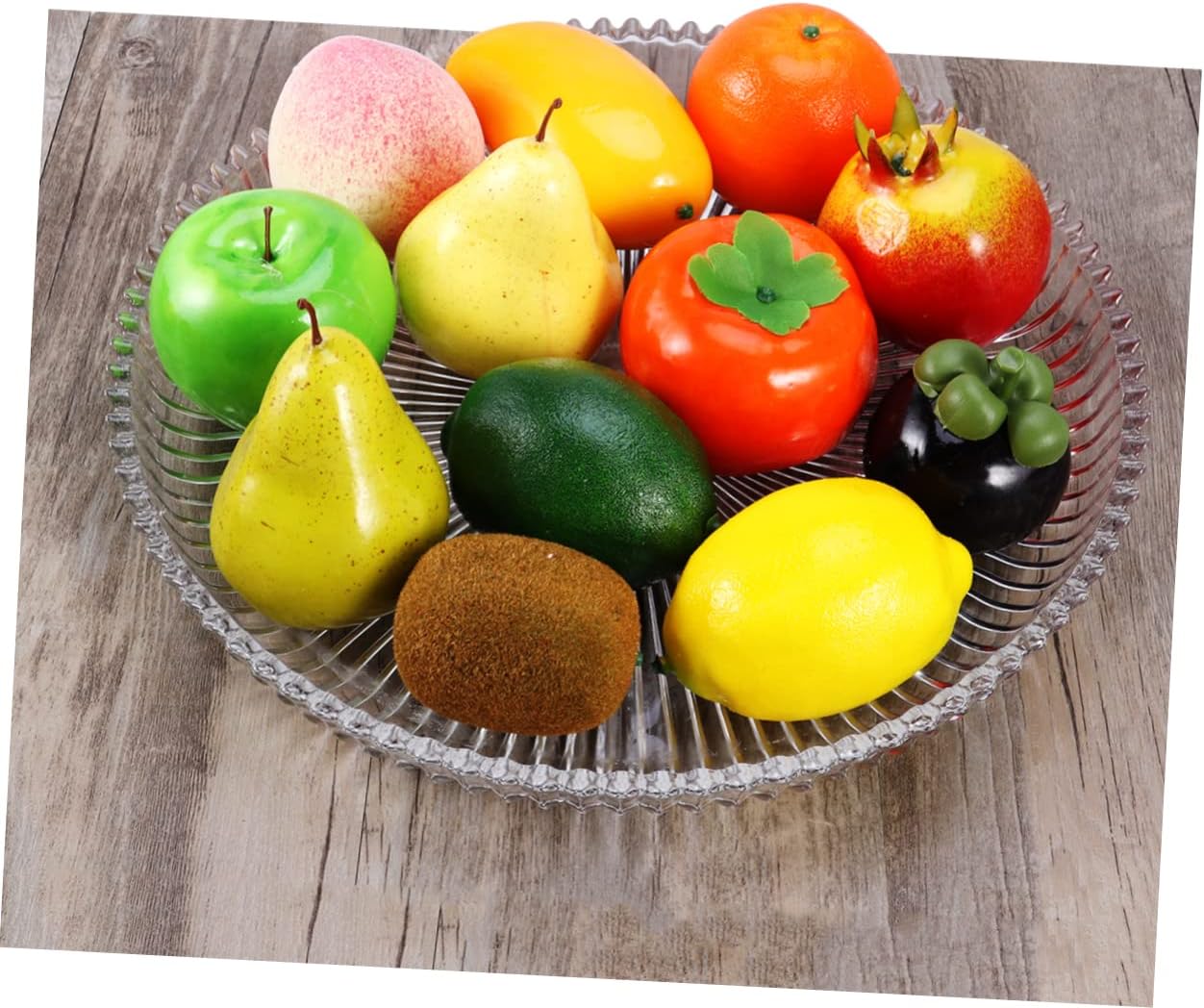 PRETYZOOM Realistic Red and Yellow Mango Artificial Fruit Photo Prop