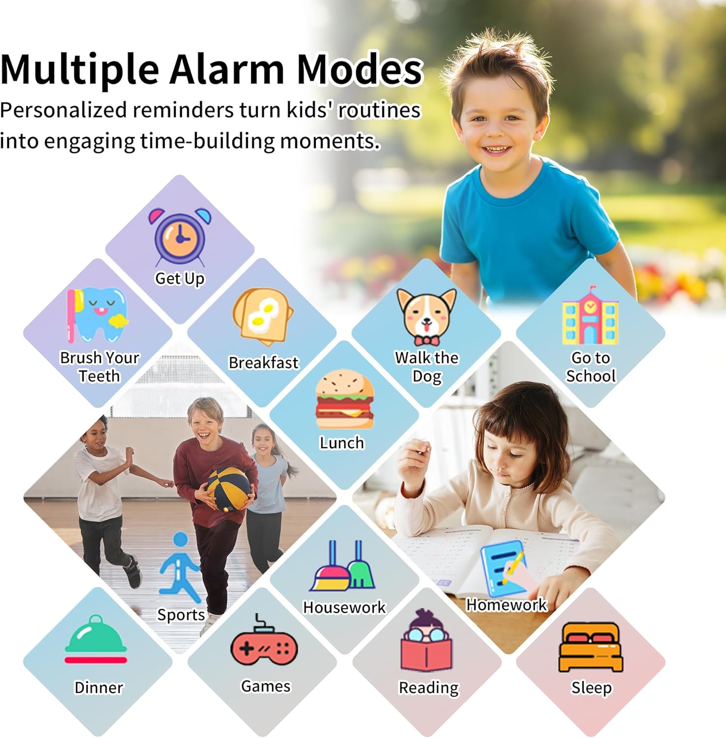 Kids Smart Watch with HD Camera and 24 Puzzle Games