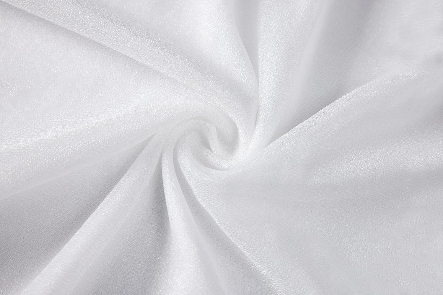 20ft White Sheer Wedding Arch Draping Fabric