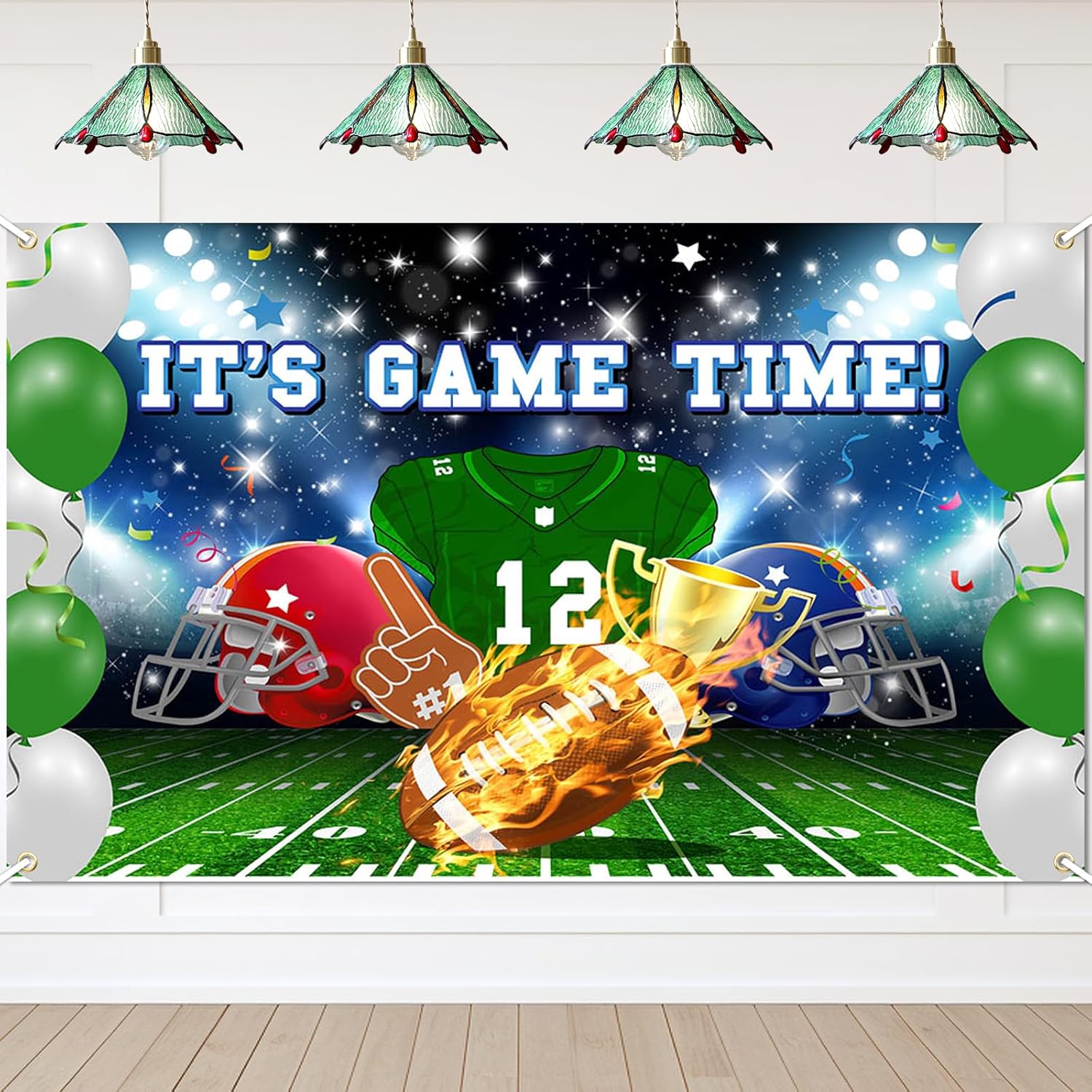 Avezano Football Party Decor Banner 708 x 433 Inch