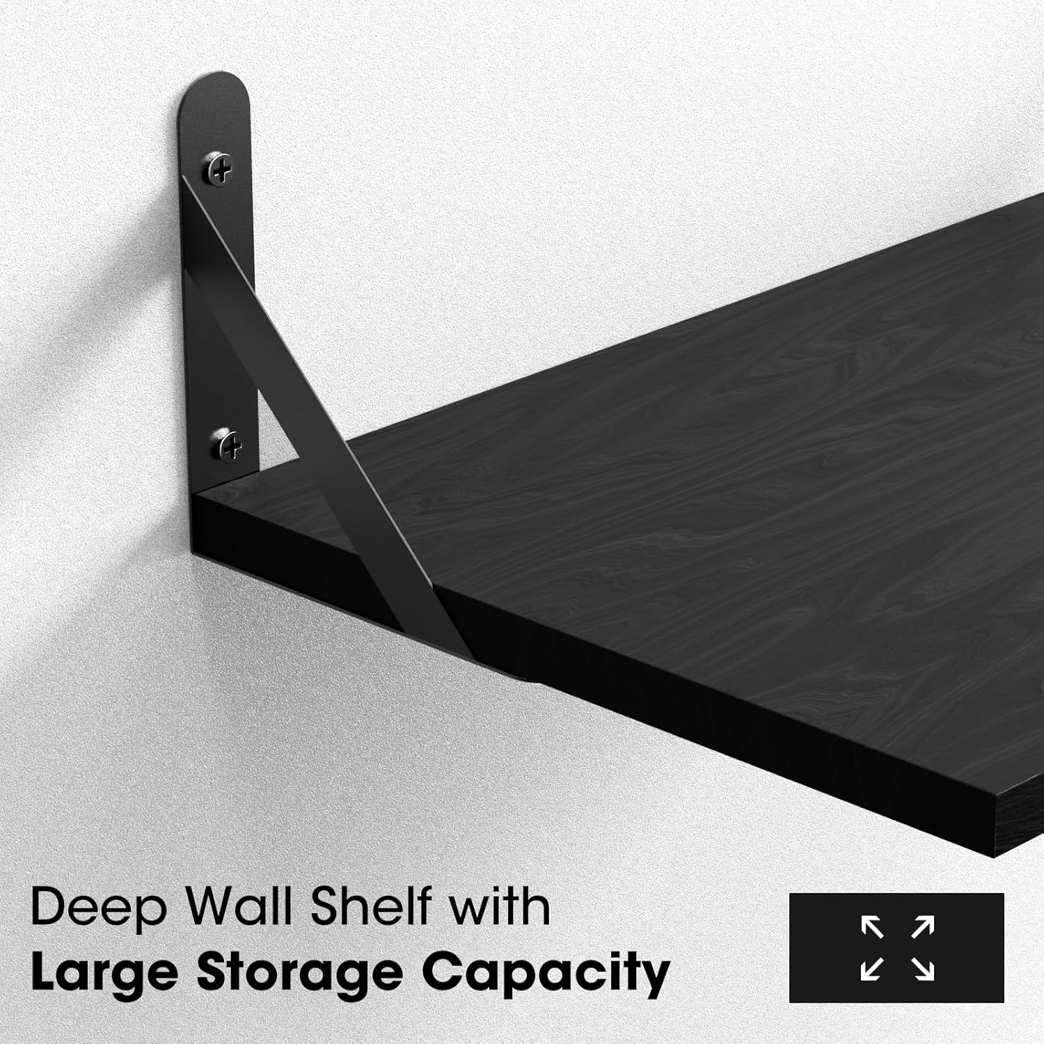 Projector Wall Mount Floating Shelf with Cable Management