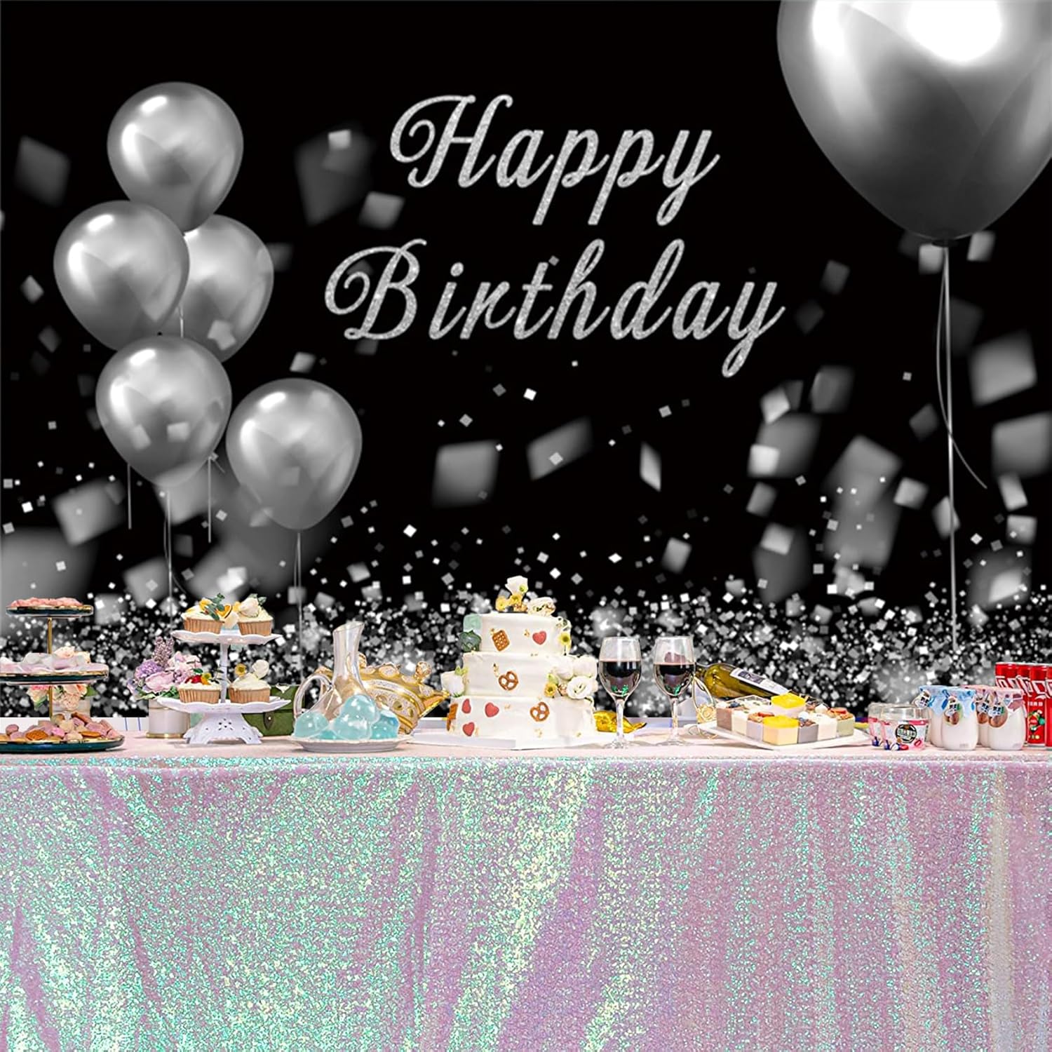 Baocicco 7x5ft Birthday Party Photo Backdrop