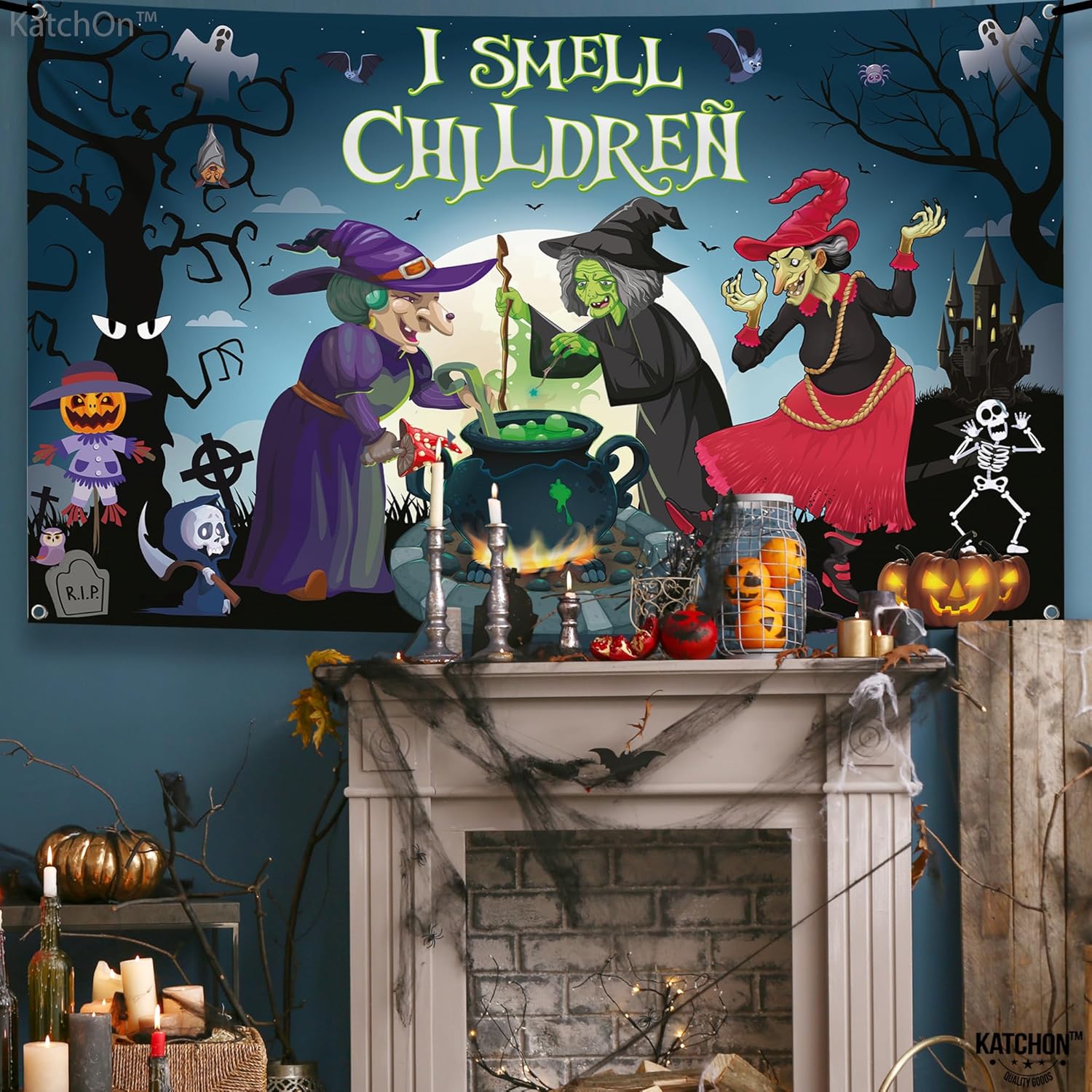 Spooky I Smell Children Halloween Banner - 72x44 Inch