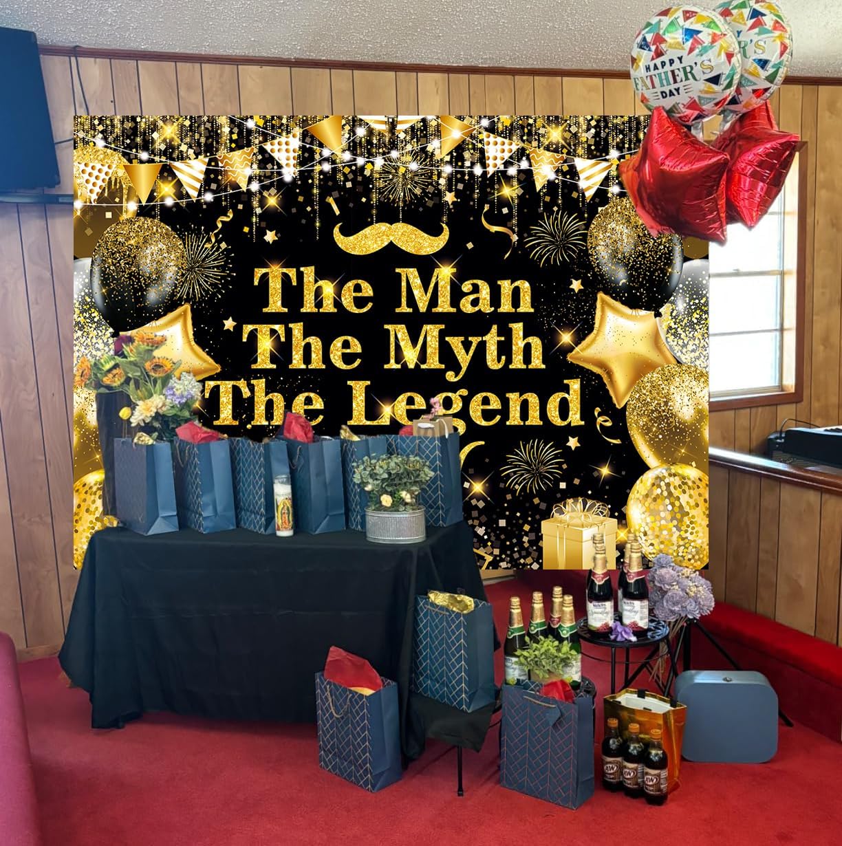 CenVen Man The Myth The Legend Banner Backdrop 6x4FT