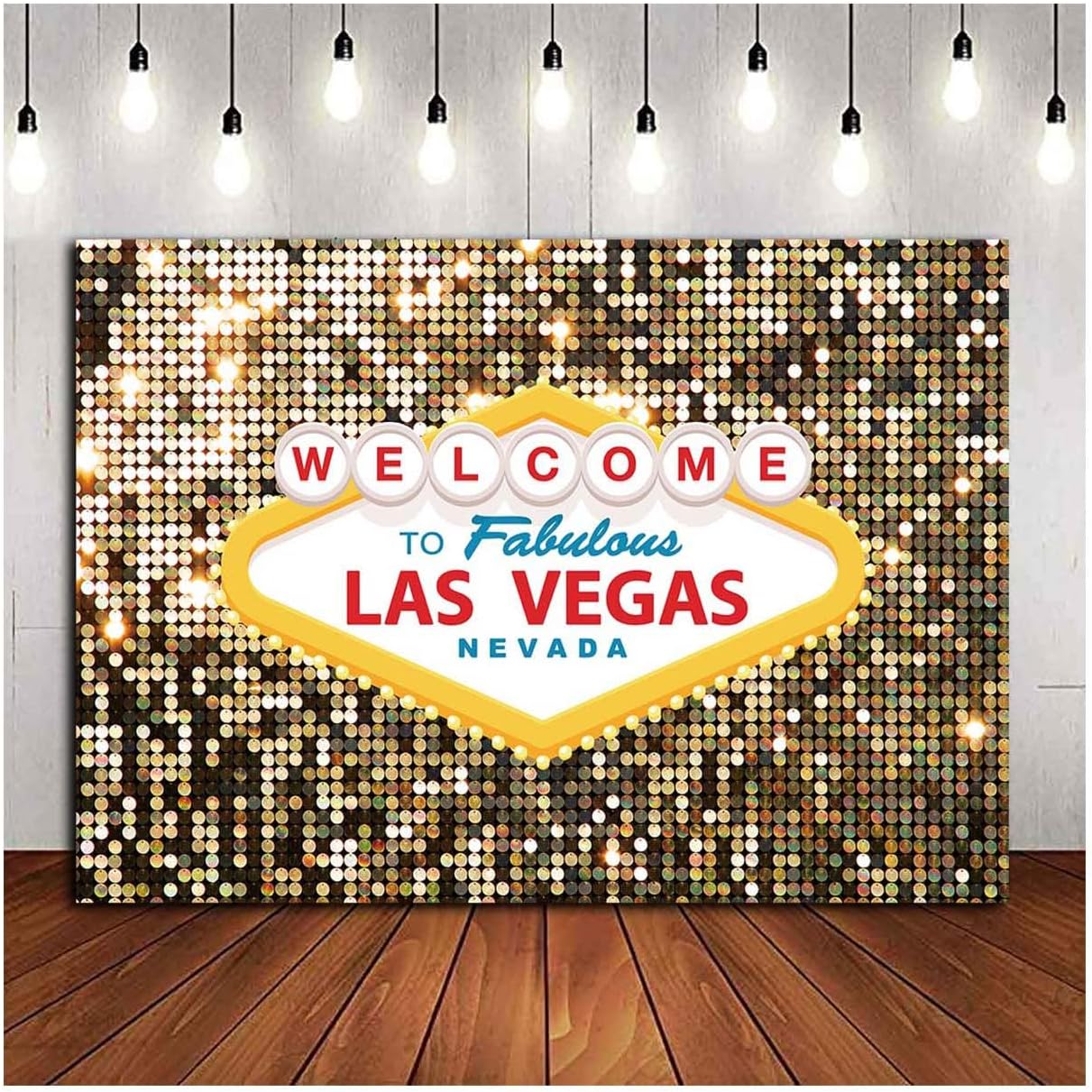 8x6ft Vegas Casino Poker Photo Backdrop