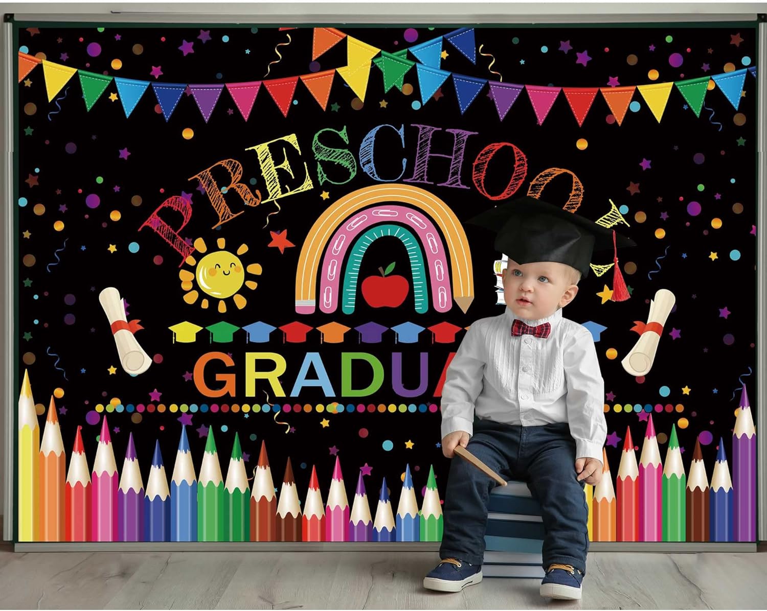 7x5ft Preschool Graduation Backdrop for Kindergarten Class of 2025