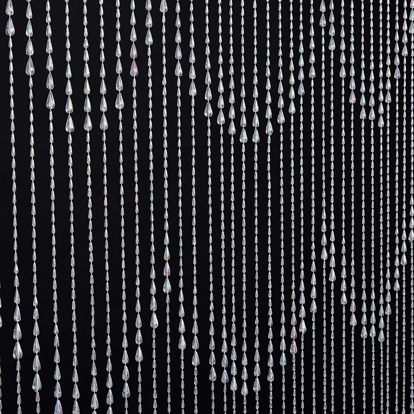 FlavorThings Iridescent Raindrop Beaded Curtain Door String 1