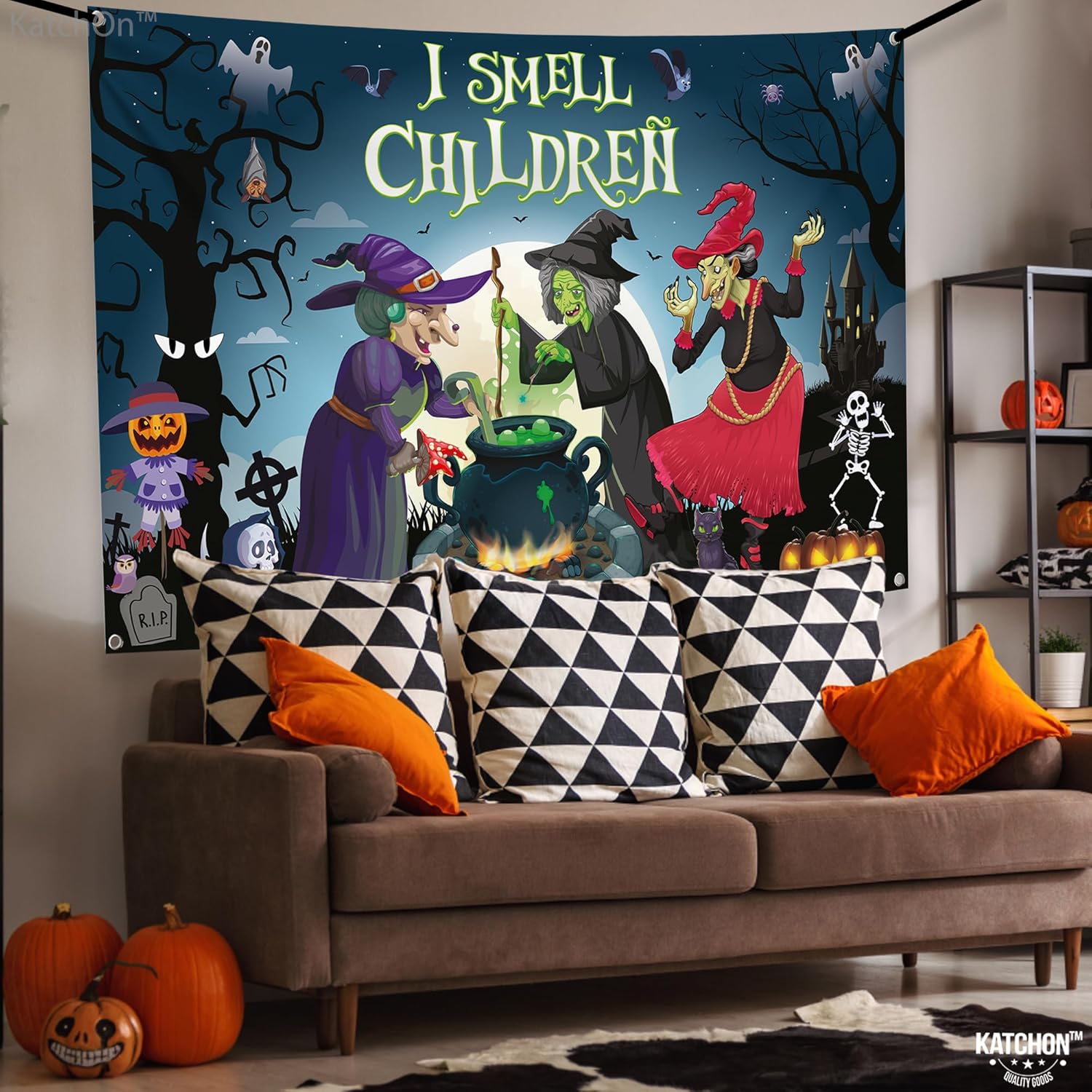 Spooky I Smell Children Halloween Banner - 72x44 Inch