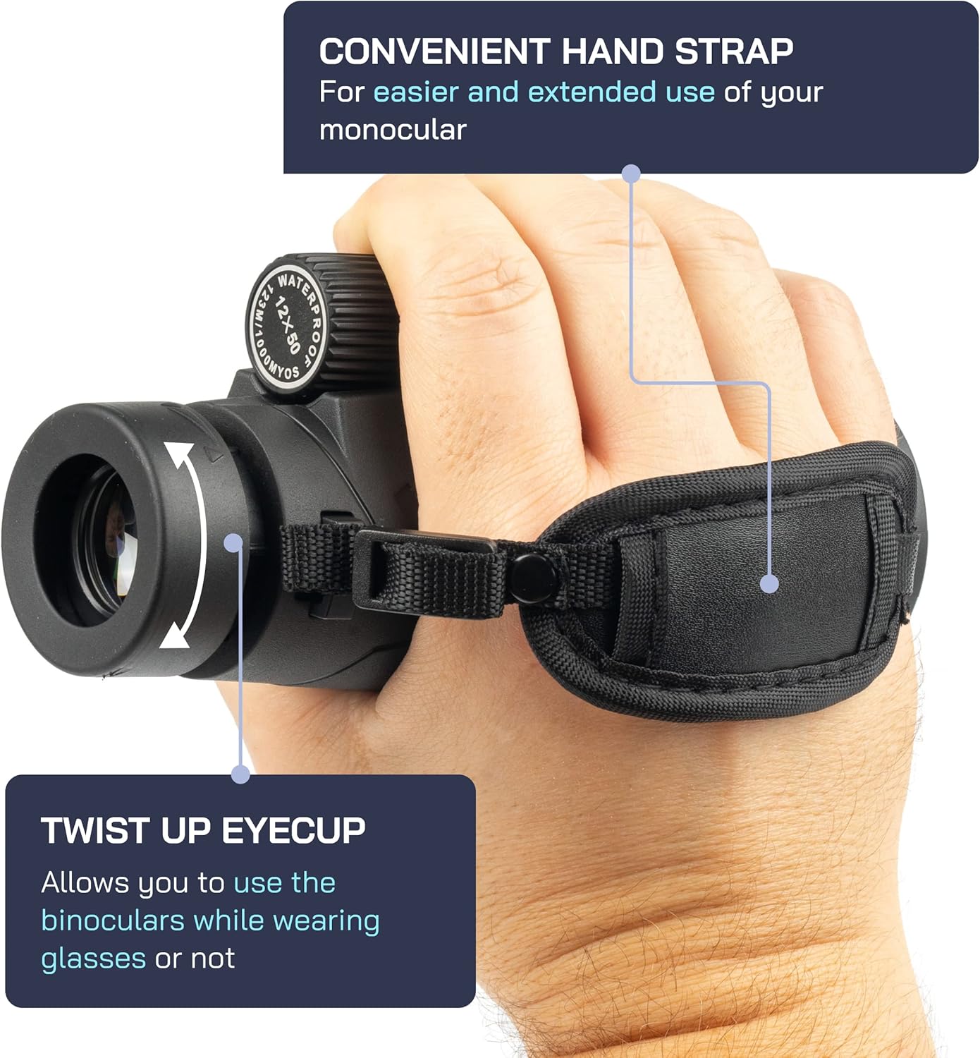 Omano Smithsonian 12x50 Monocular with Smartphone Adaptor