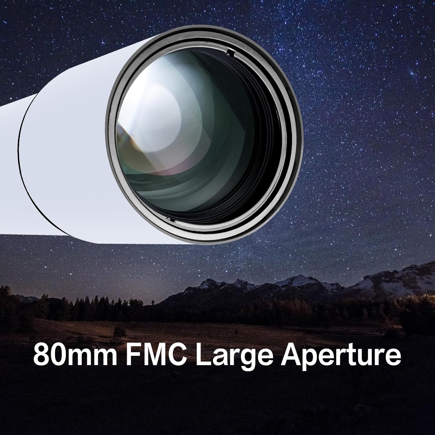 SOLOMARK High Powered 80mm Refractor Telescope for Adults Beginners