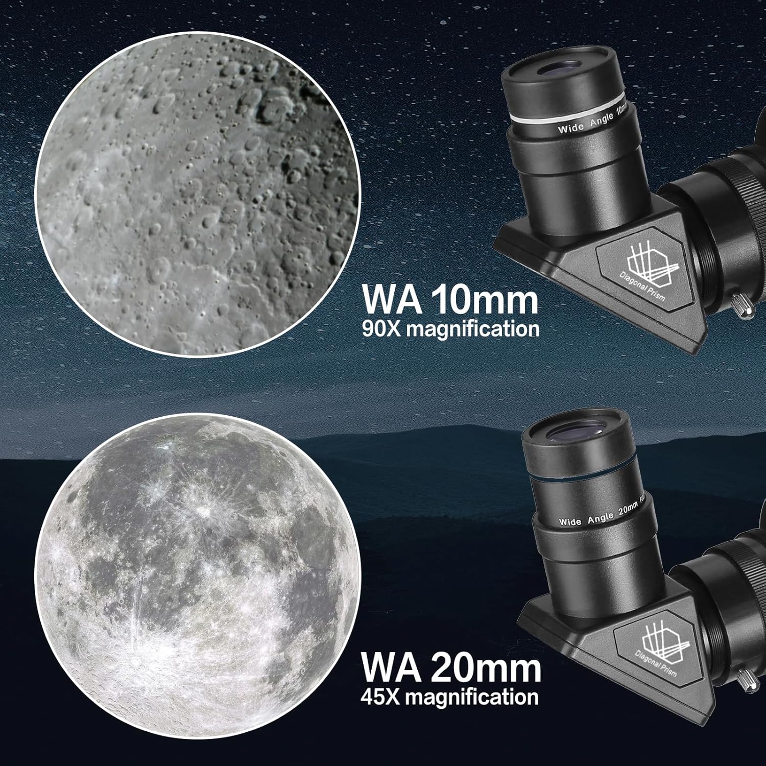SOLOMARK High Powered 80mm Refractor Telescope for Adults Beginners