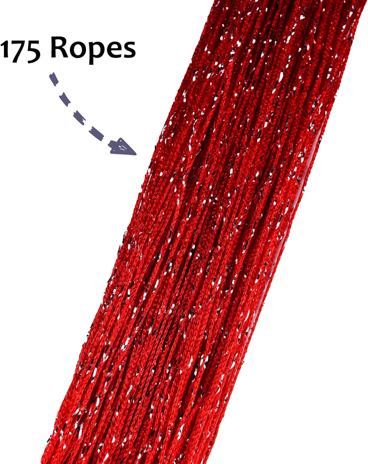 Vagasi 2 Pack Beaded Curtains Red 39x79 Inch