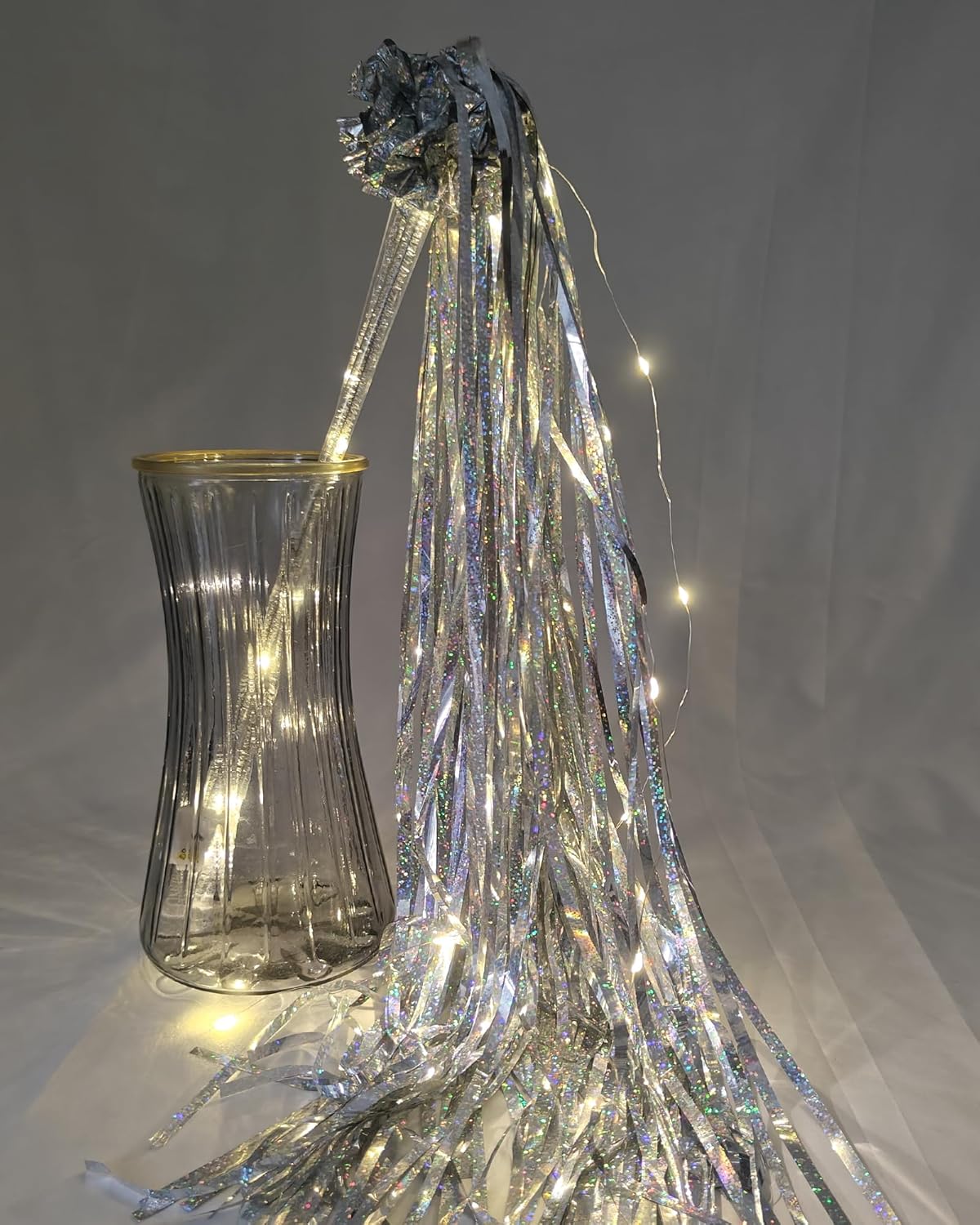 105 Piece LED Wedding Wand Set - Metallic Silver