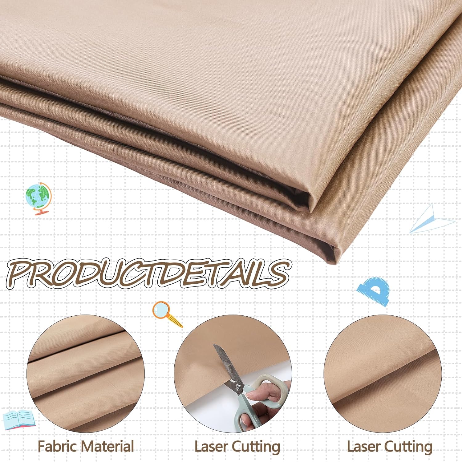 Mindsoft Bulletin Board Fabric 48 x 107 Brown