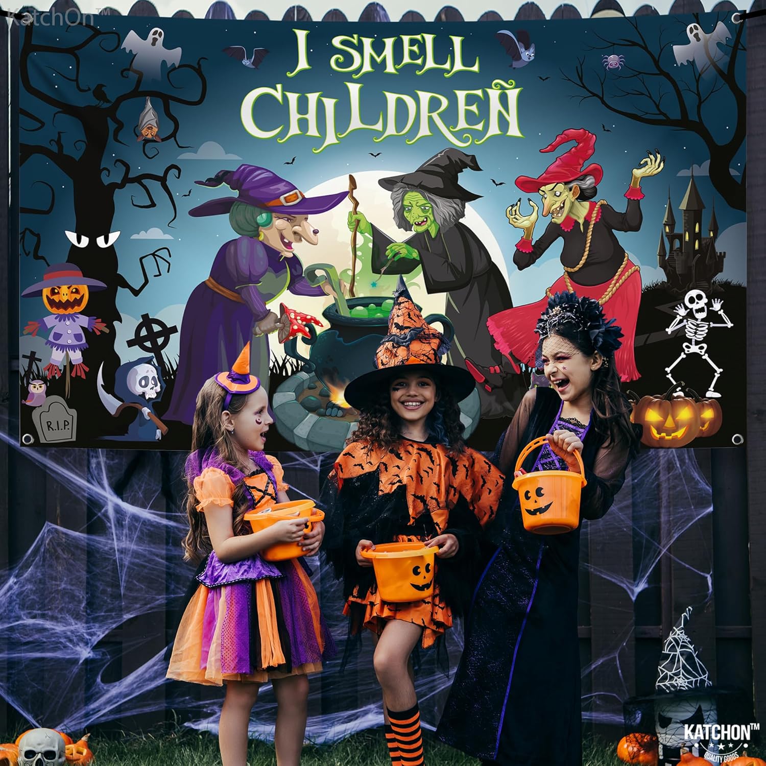Spooky I Smell Children Halloween Banner - 72x44 Inch