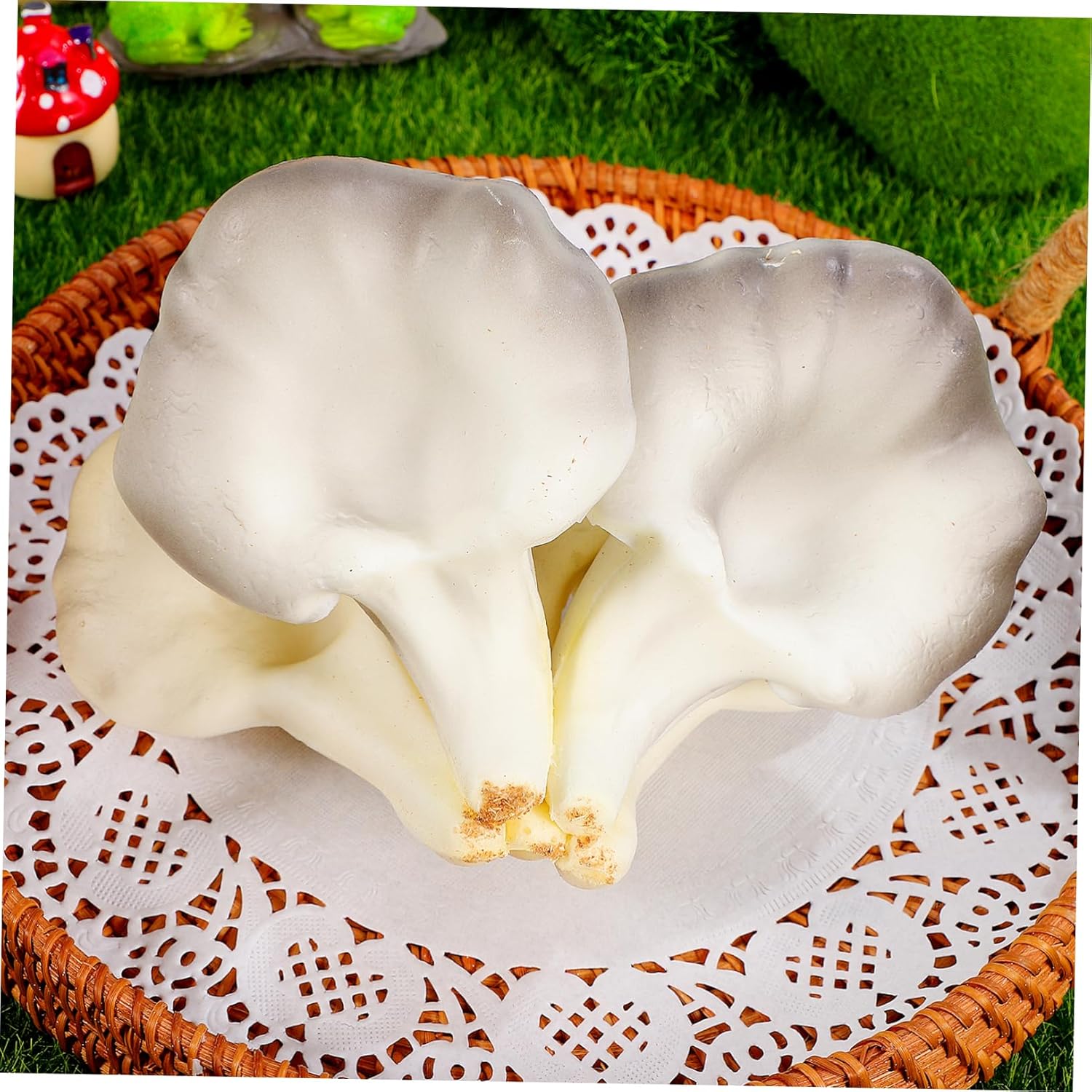 Vivid Simulated Mushroom Decor for Desktop Display