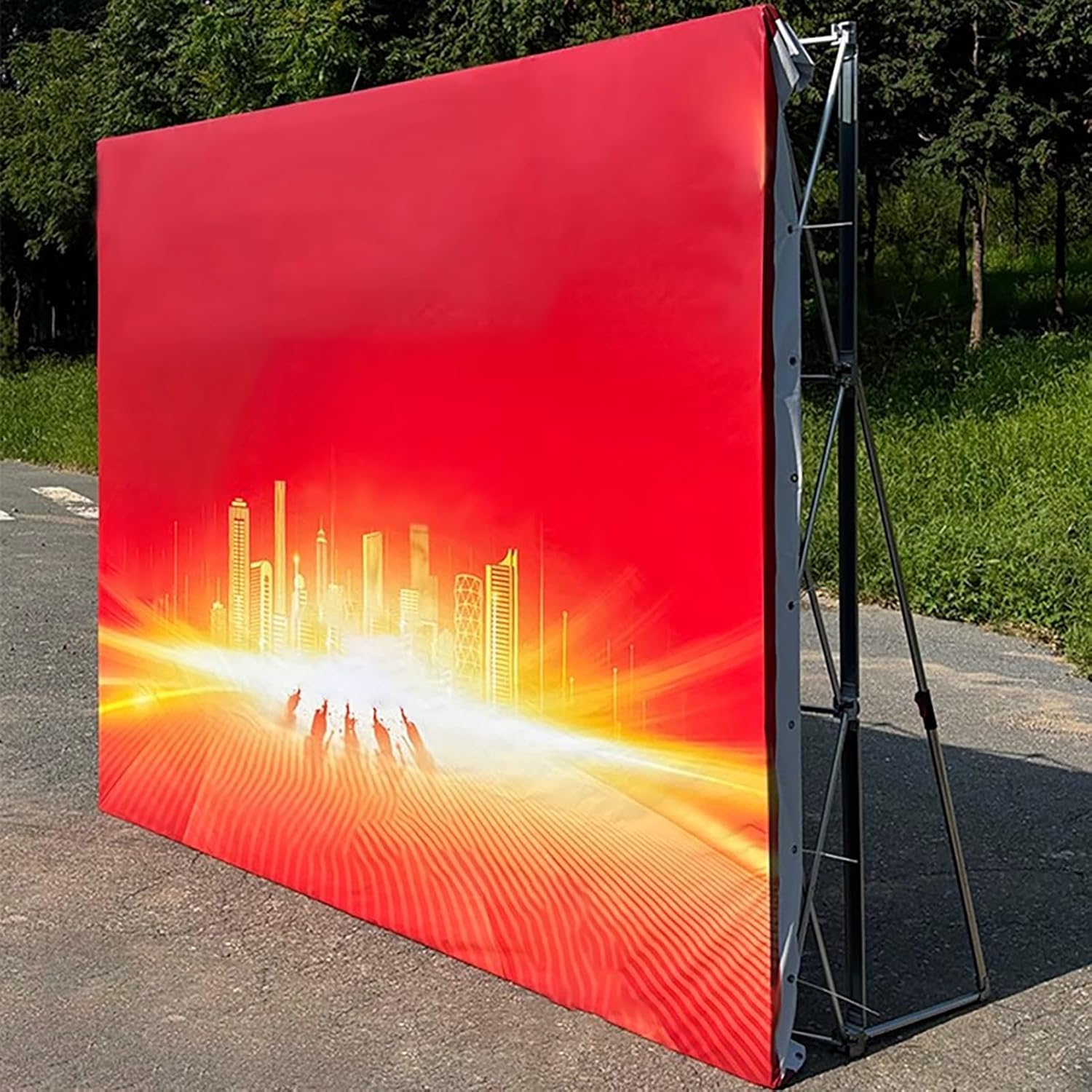 Foldable Outdoor Pop Up Booth Frame for Backdrop Display