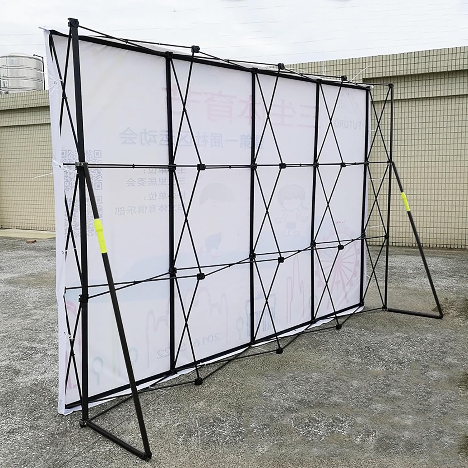 Show Exhibit Display Booth Stand with Fixing Strips and Back Support Bars